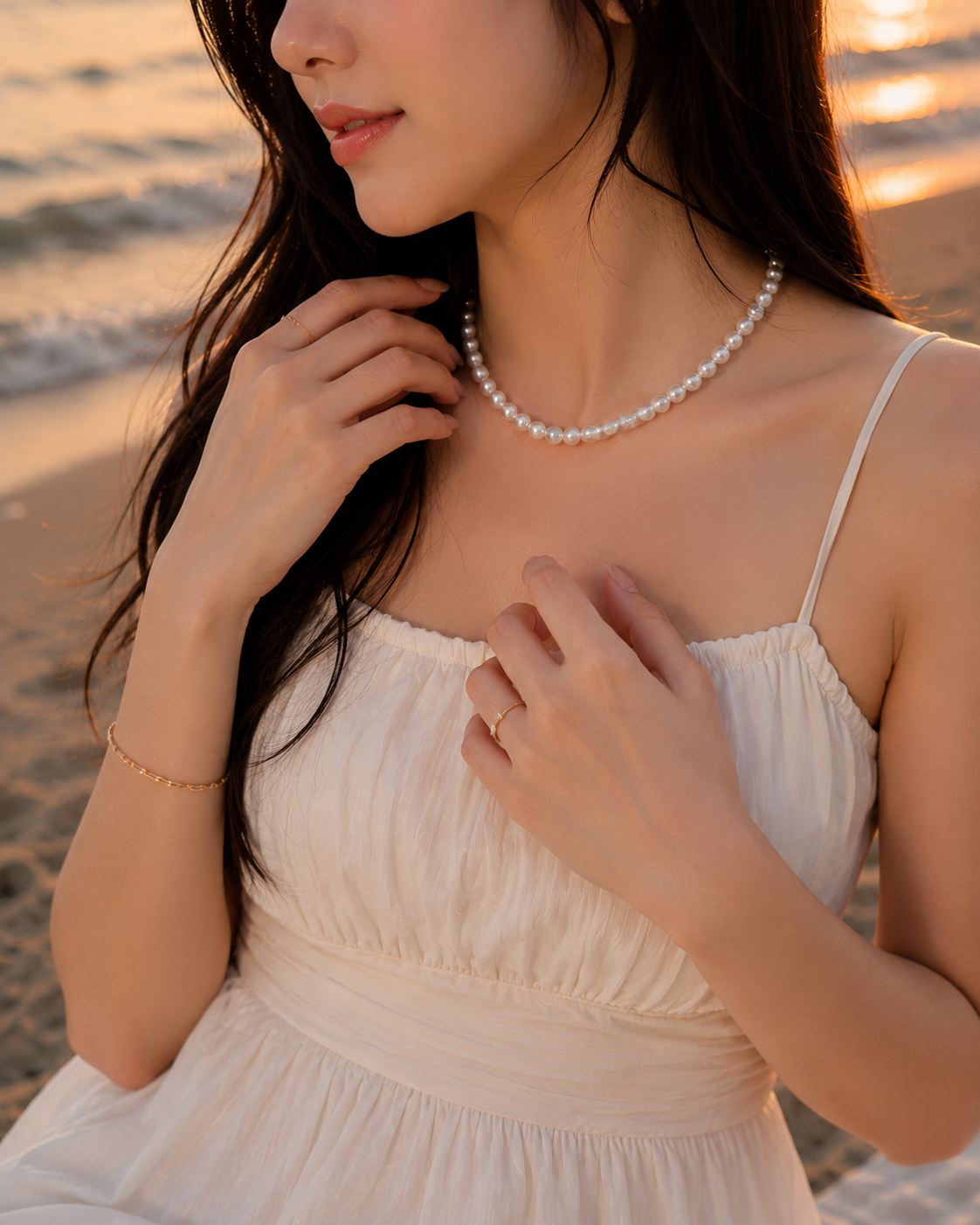 Classic White Pearl Necklace
