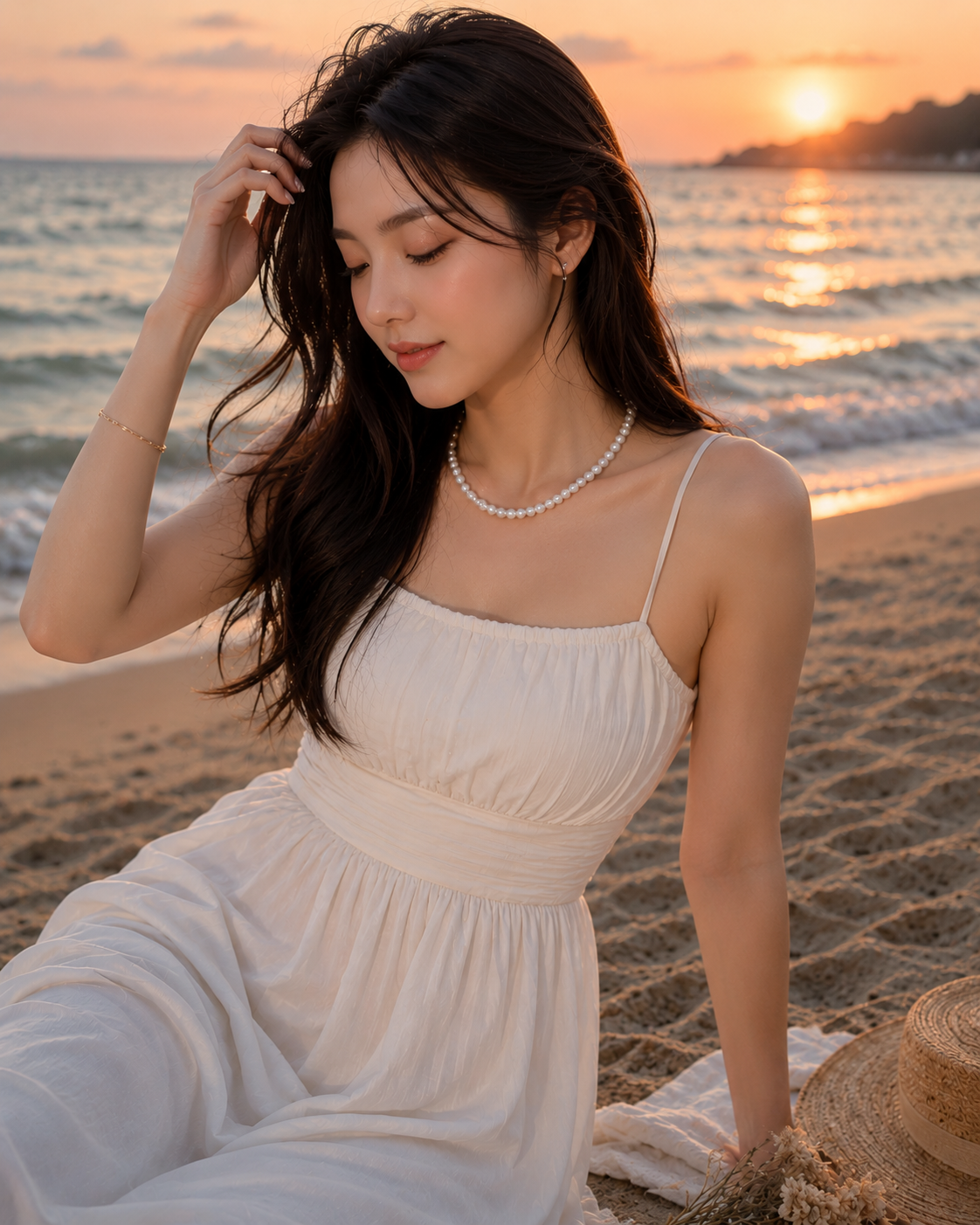 Classic White Pearl Necklace