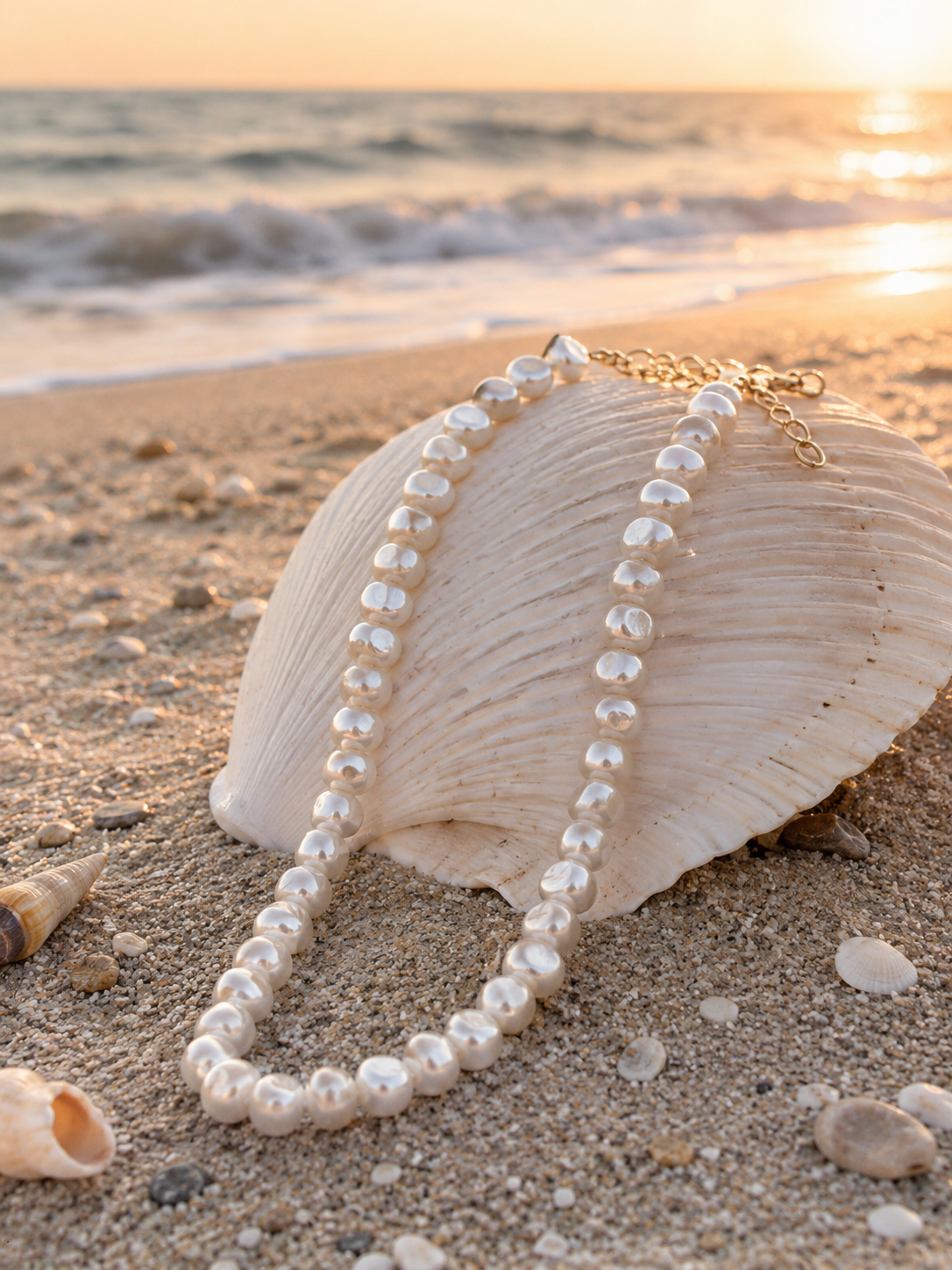 Classic White Pearl Necklace