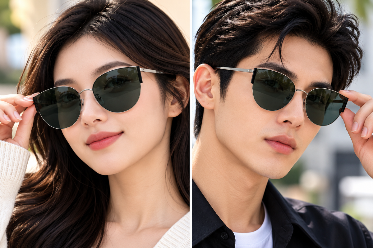 Green Oversized Butterfly Sunglasses