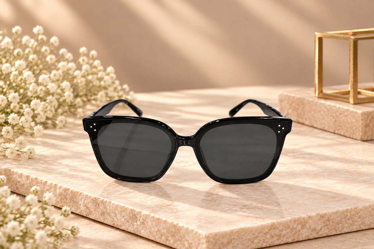 Black Oversized Square Sunglasses