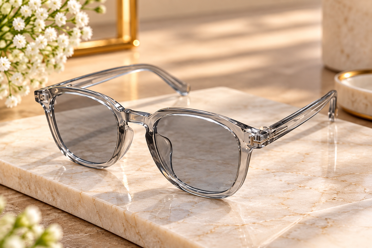 Transparent Square Sunglasses