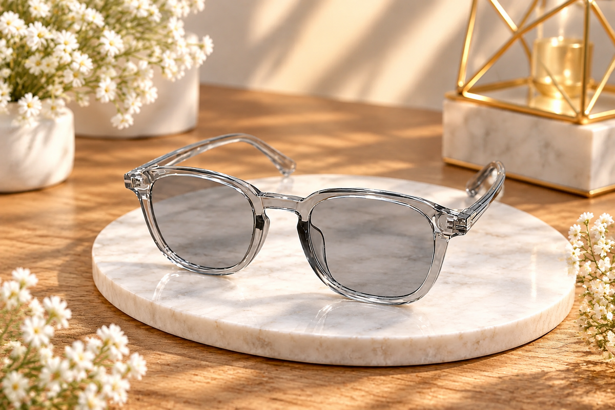 Transparent Square Sunglasses