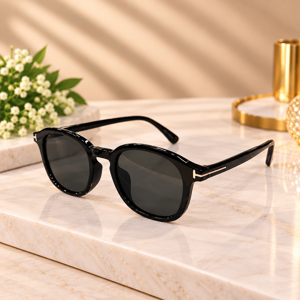 Black Square Frame Sunglasses