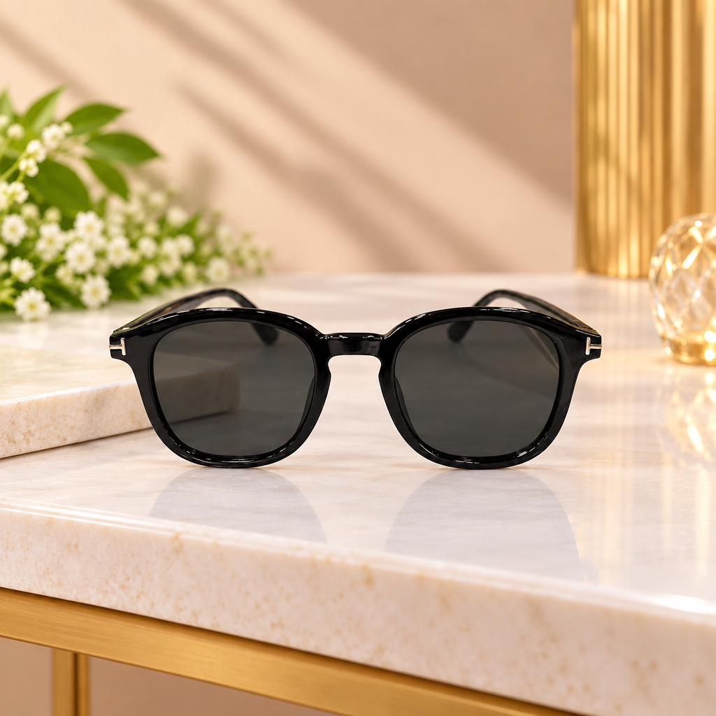 Black Square Frame Sunglasses