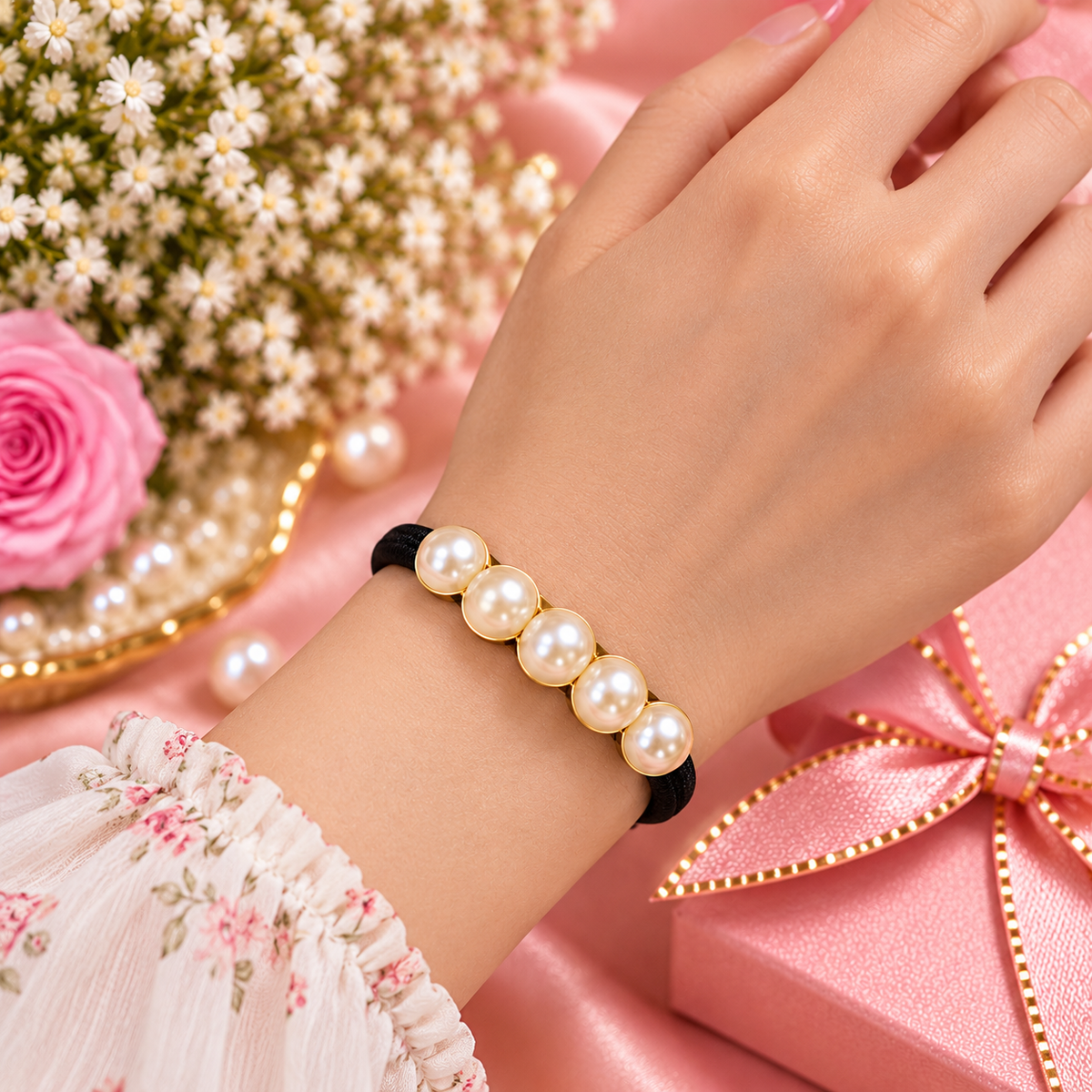 Pearl Hair Tie for Women