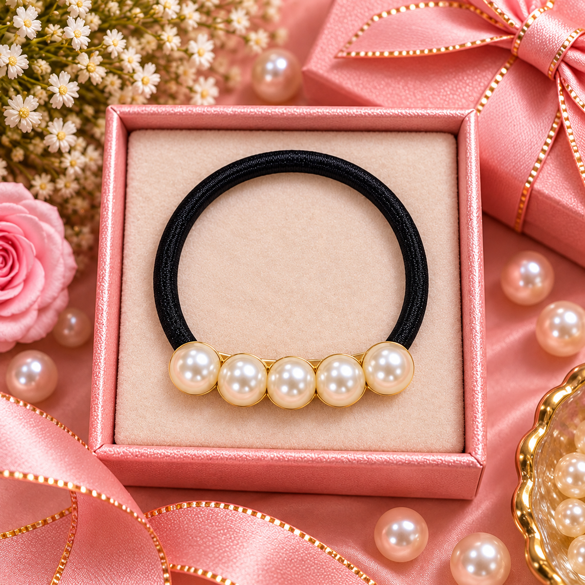 Pearl Hair Tie for Women