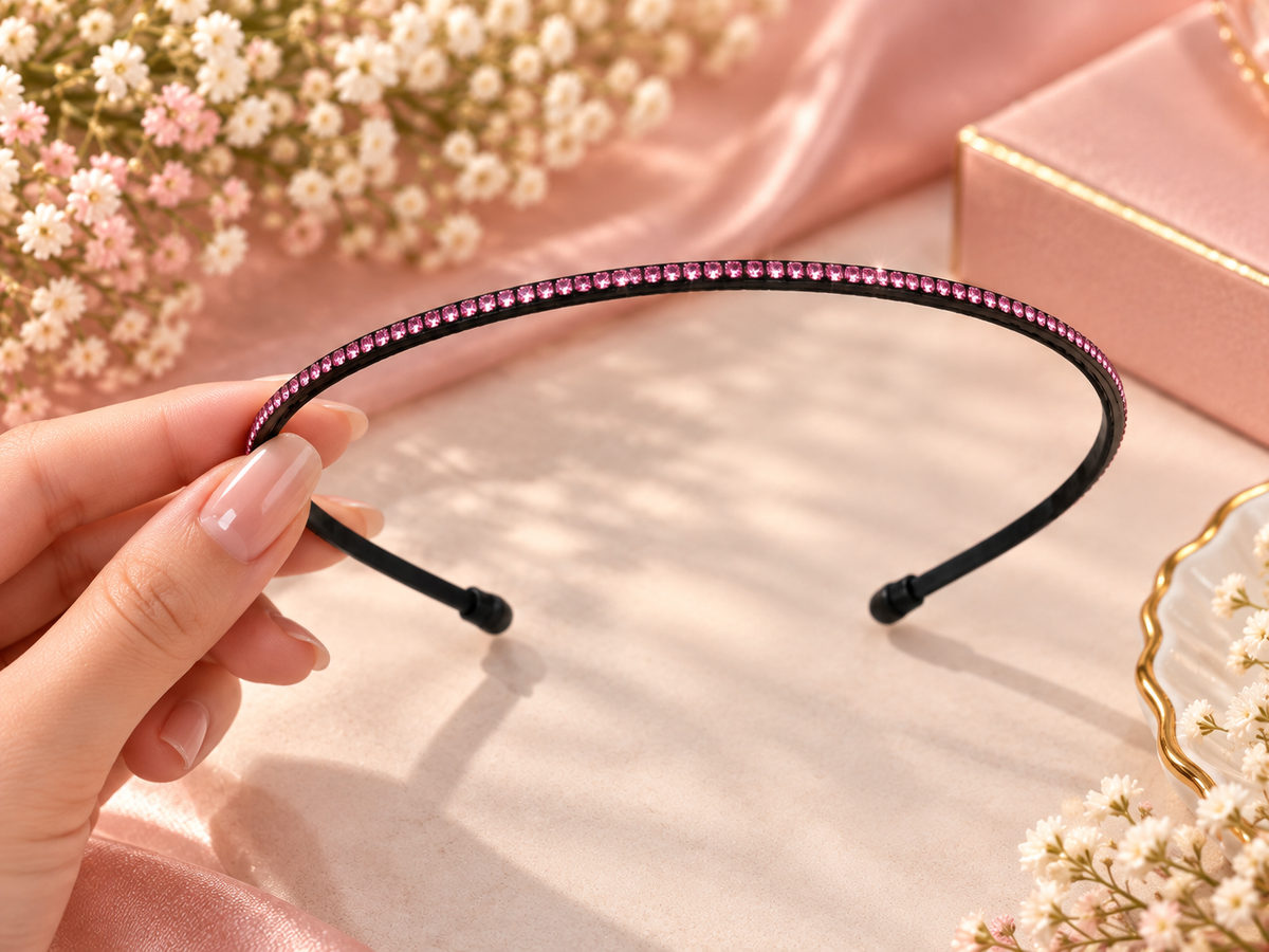 Pink Stone Headband