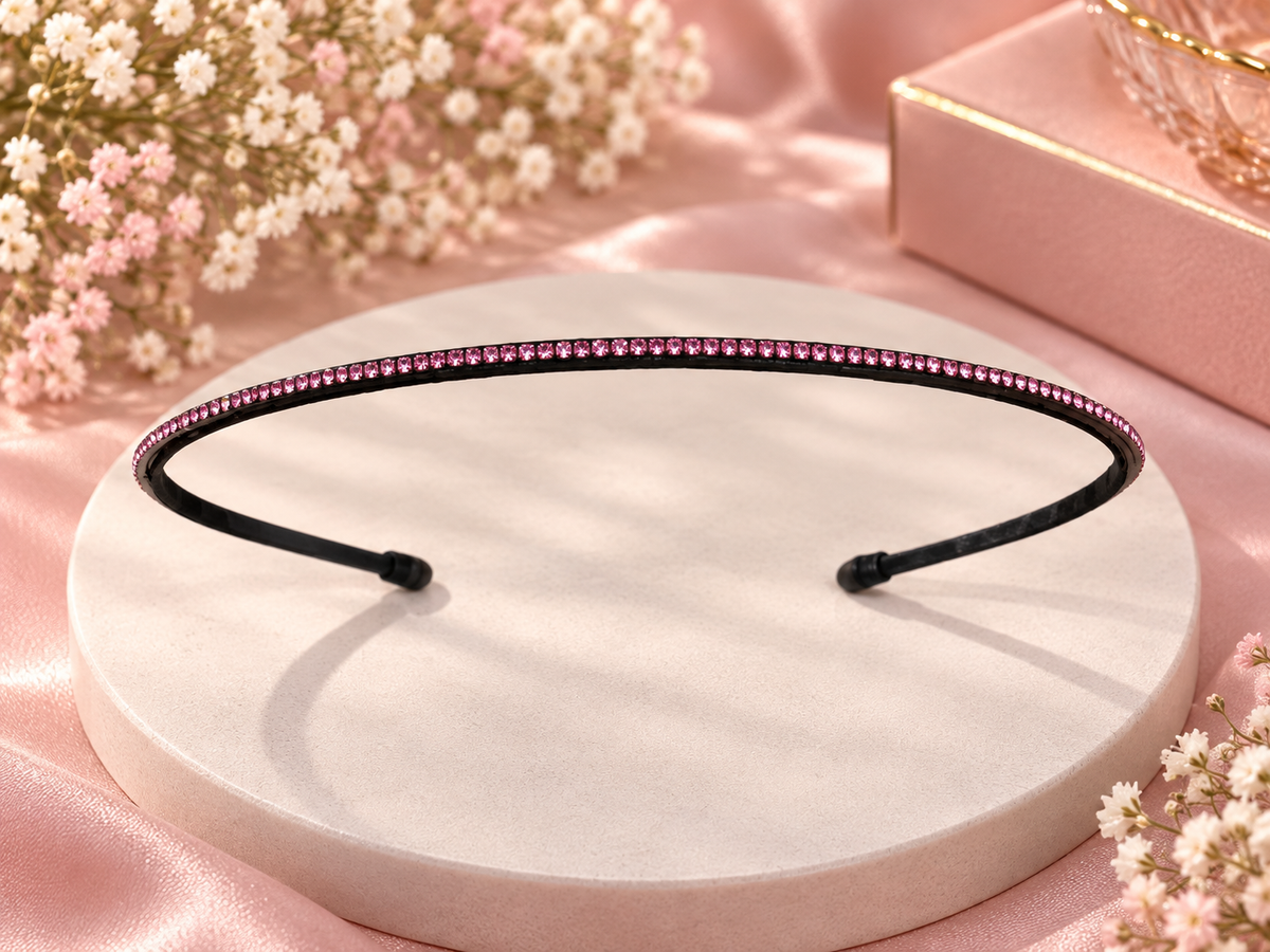 Pink Stone Headband