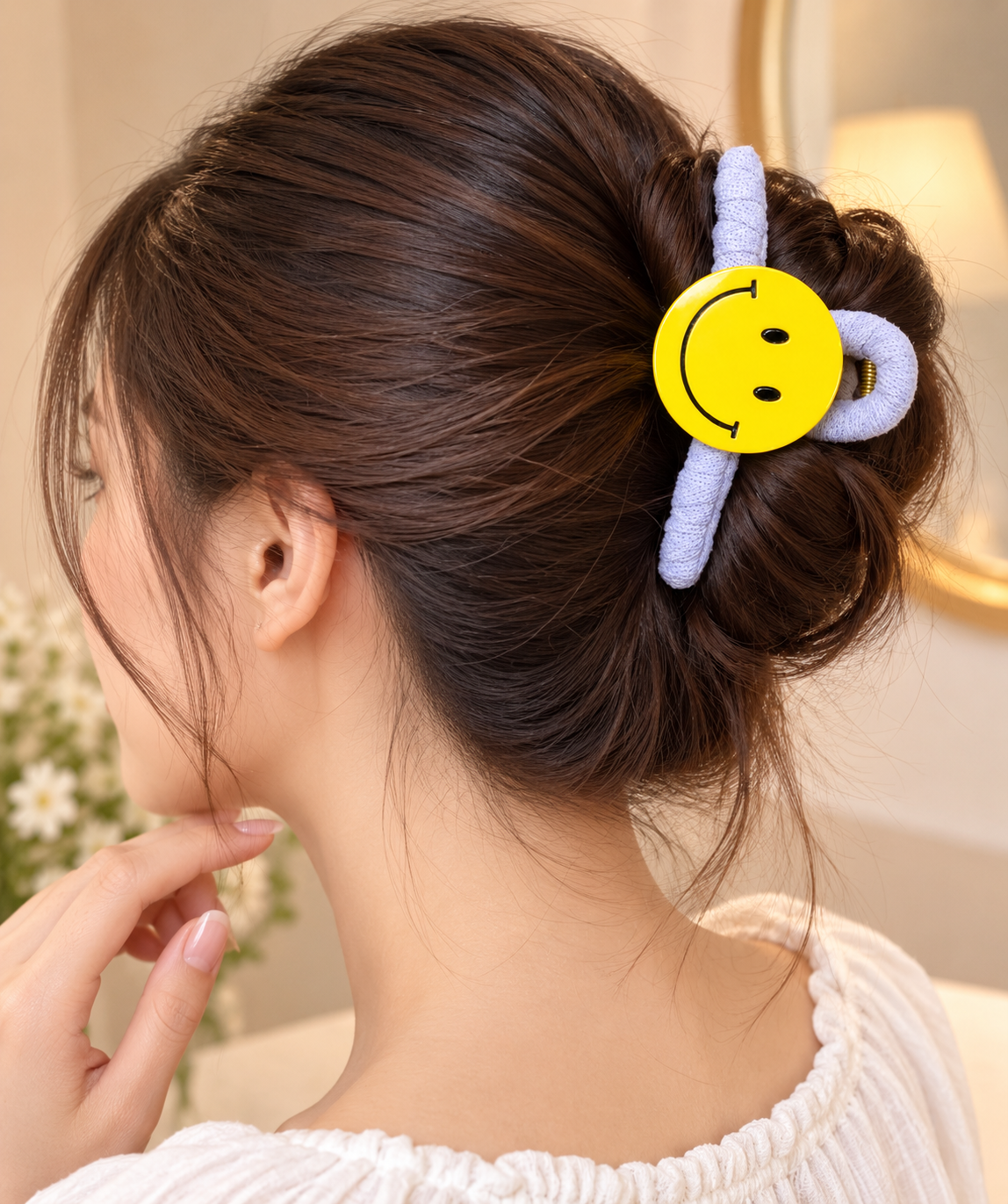 Smiley Face Hair Clutcher for Women & Girls