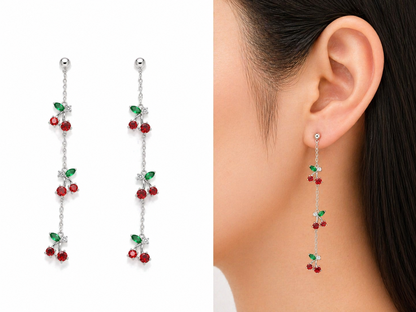 Cherry Drop Earring