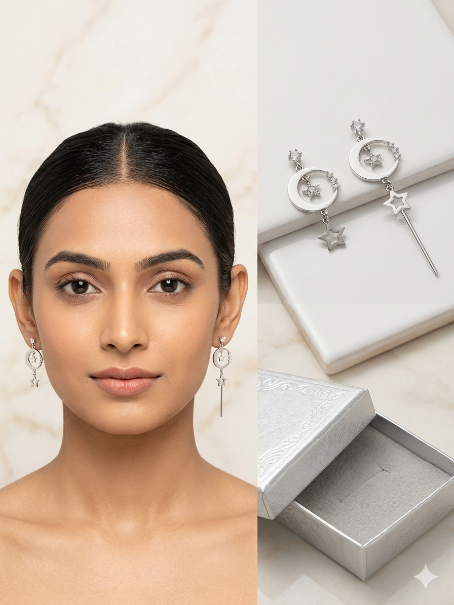 Star Drop Earrings