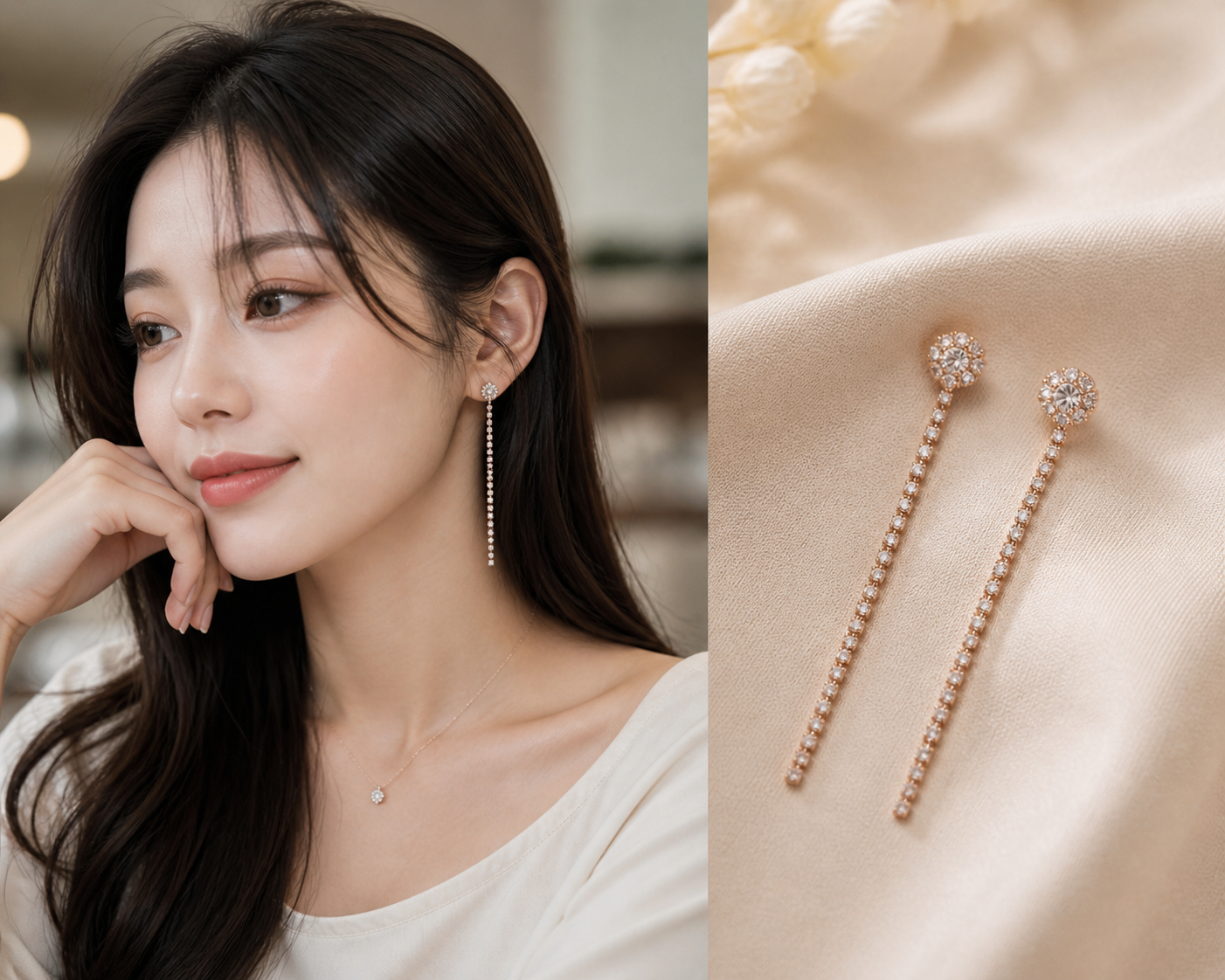 Floral Drop Earrings
