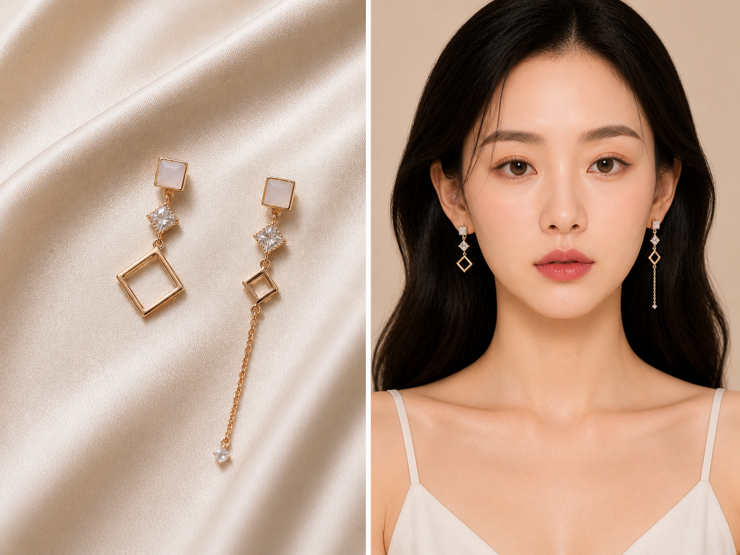 Geometric Drop Earrings