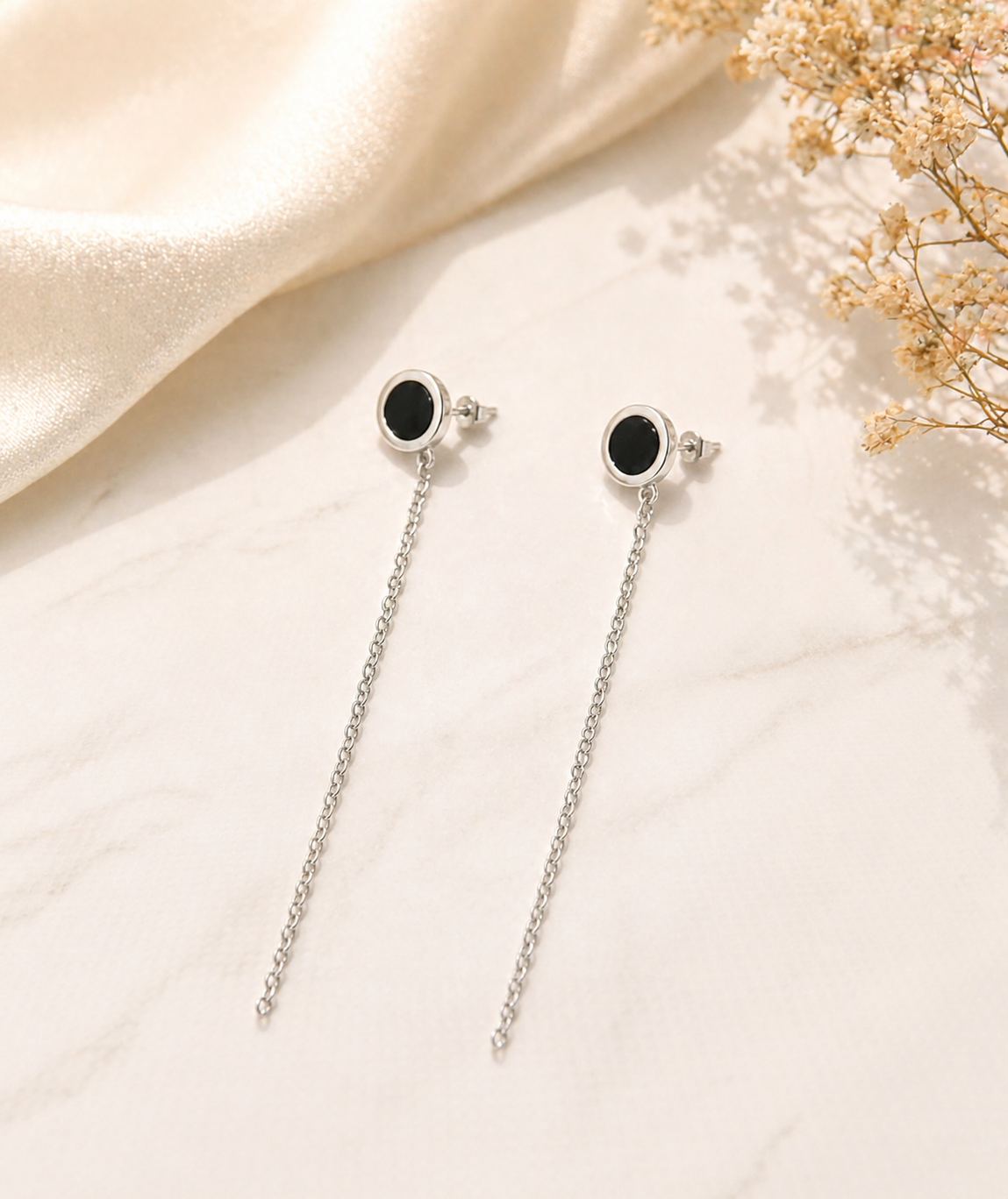 Black Tassel Earrings