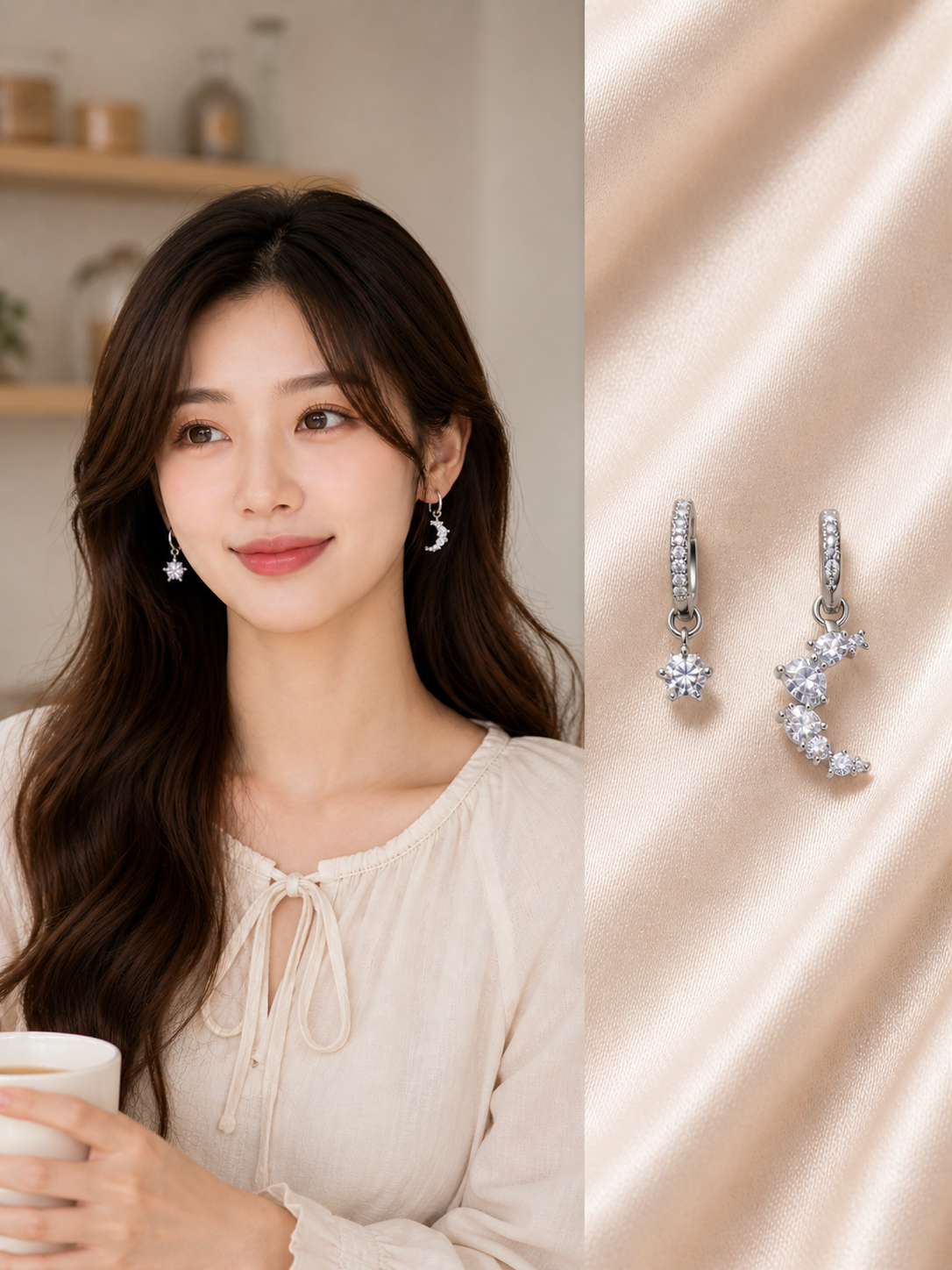Moon Star Earrings