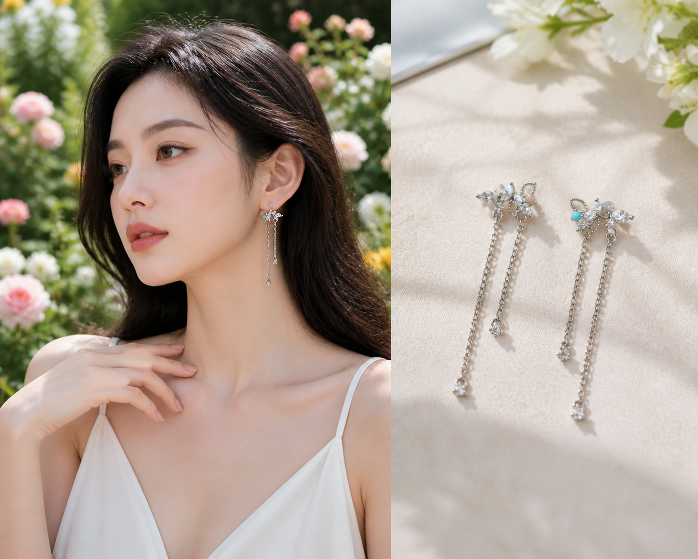 Butterfly Chain Earrings