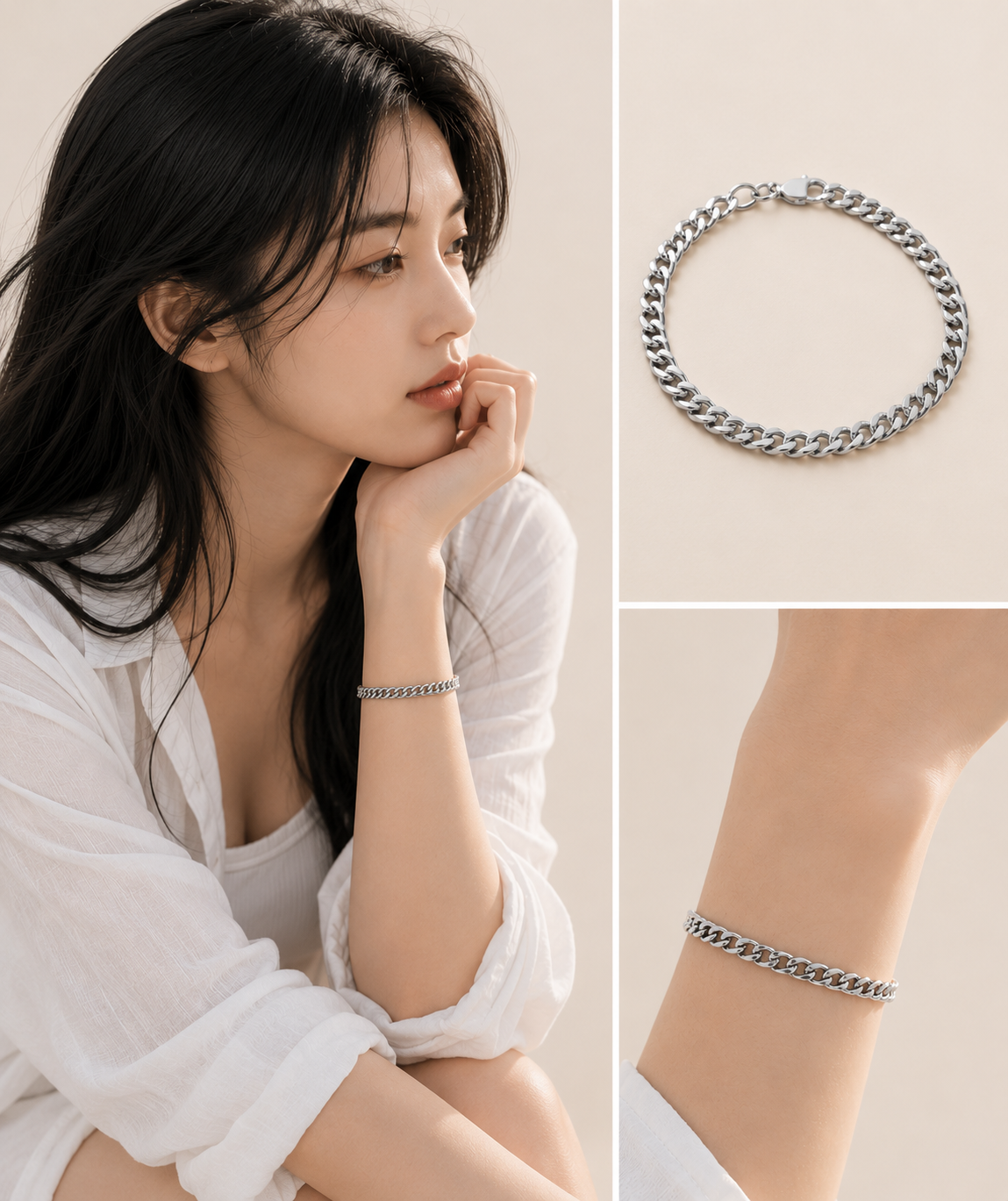 Bold Silver Cuban Link Bracelet