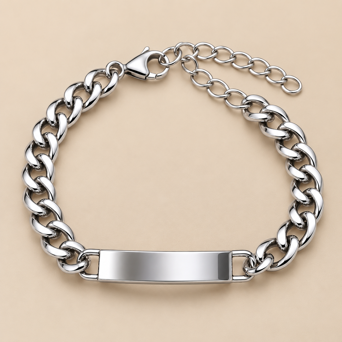 Stainless Steel Silver Chain Bracelet