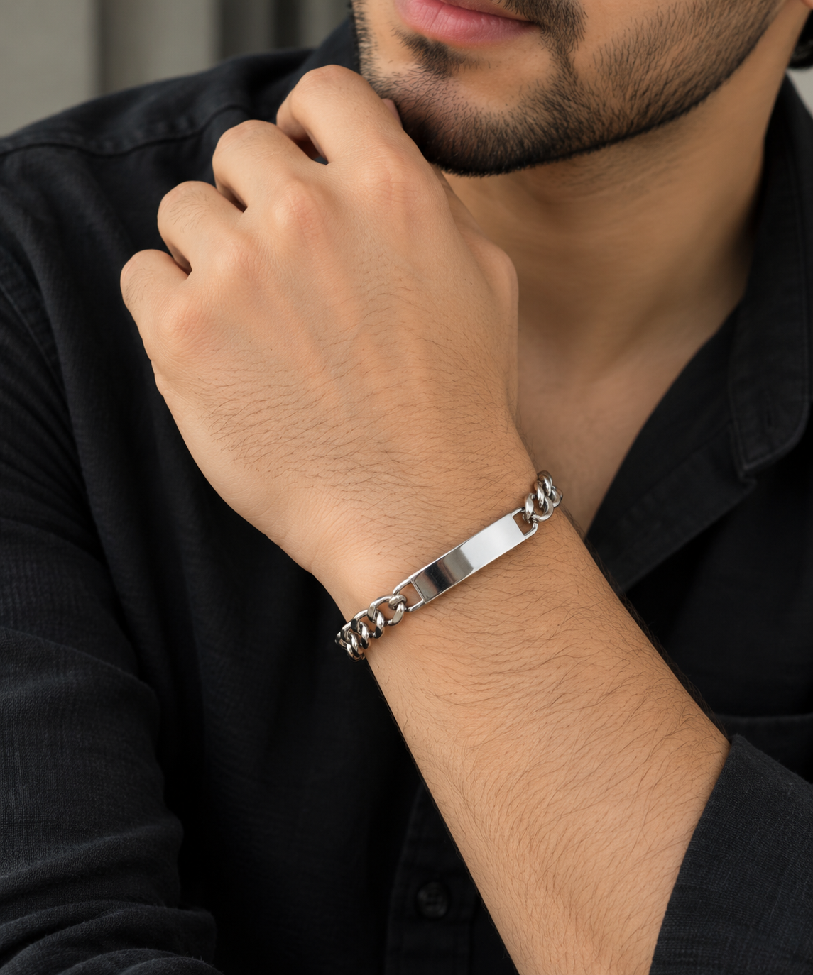 Stainless Steel Silver Chain Bracelet