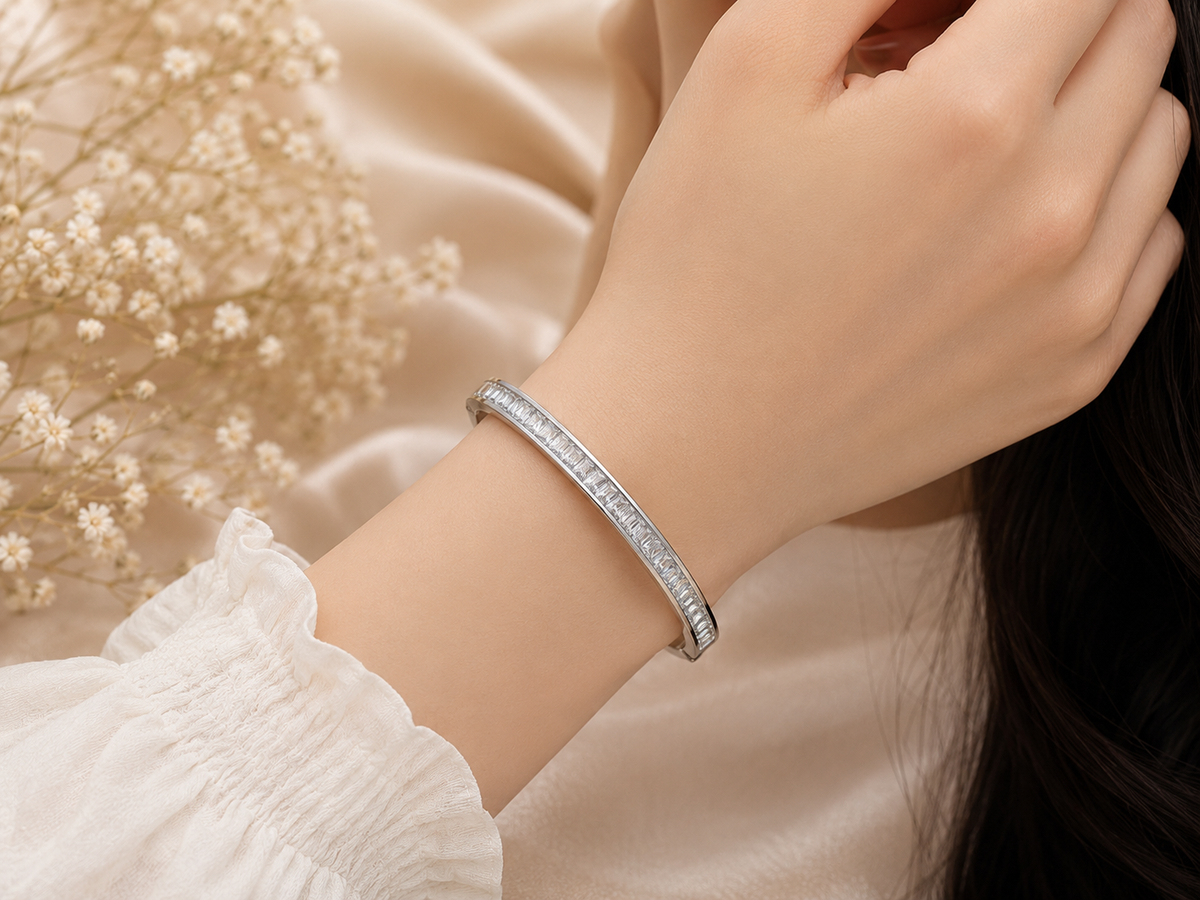 Silver Crystal Bracelet