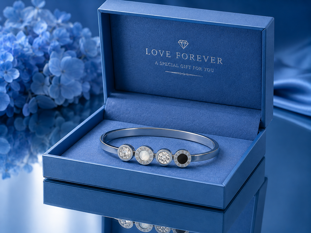 Silver Roman Numeral Bracelet