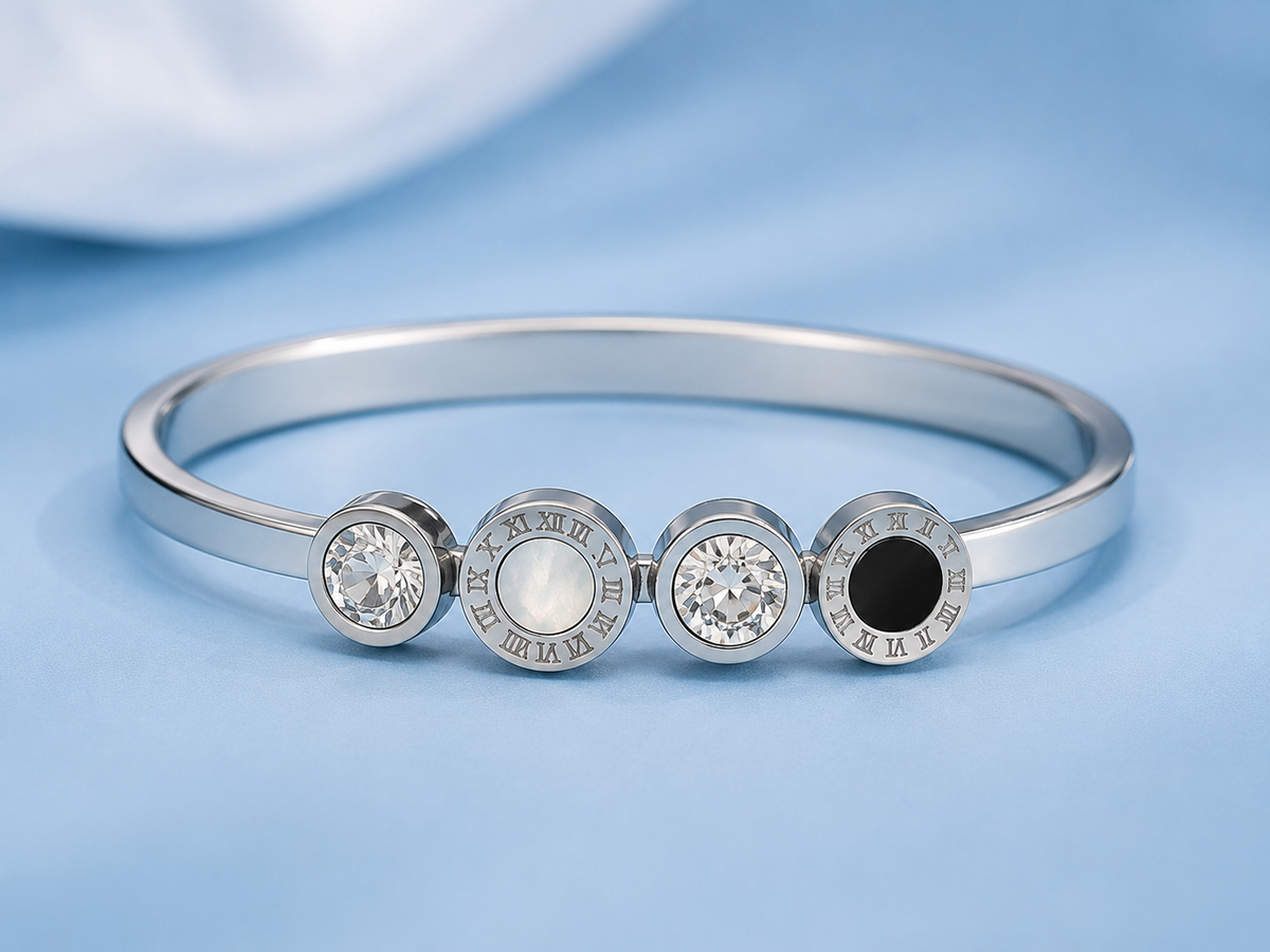 Silver Roman Numeral Bracelet