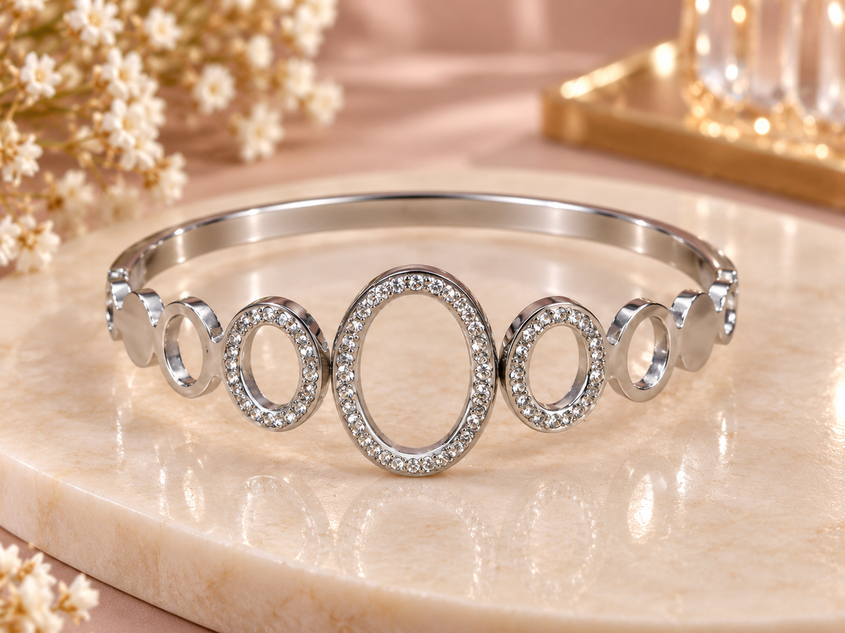 Silver Crystal  Bracelet