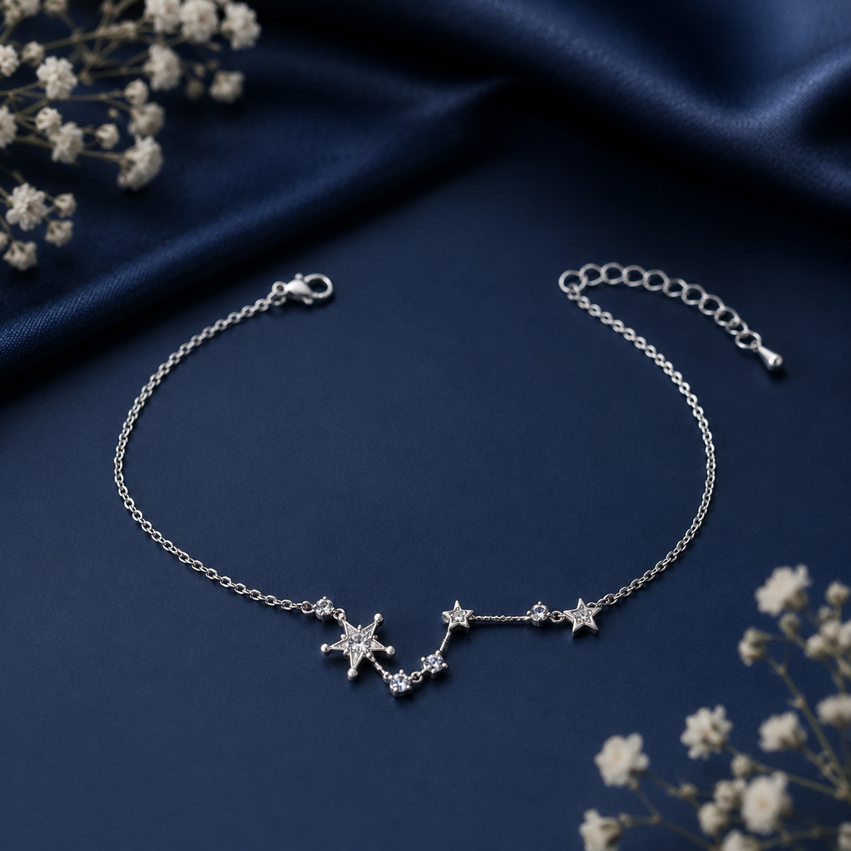 Silver Star Charm Bracelet