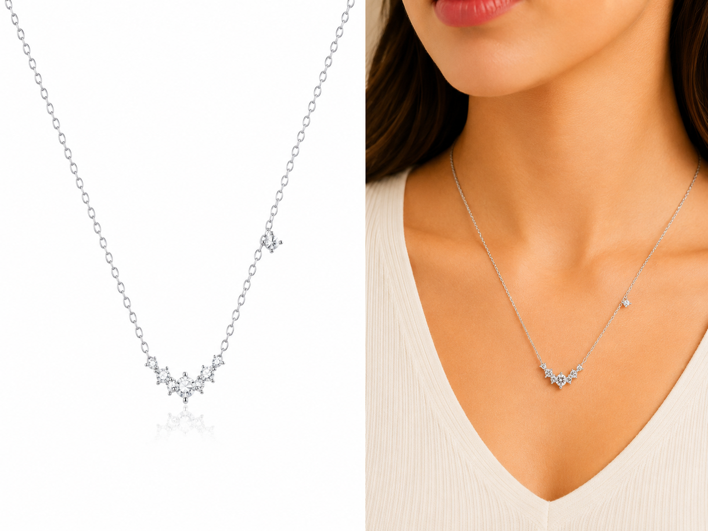 Silver Short Necklace