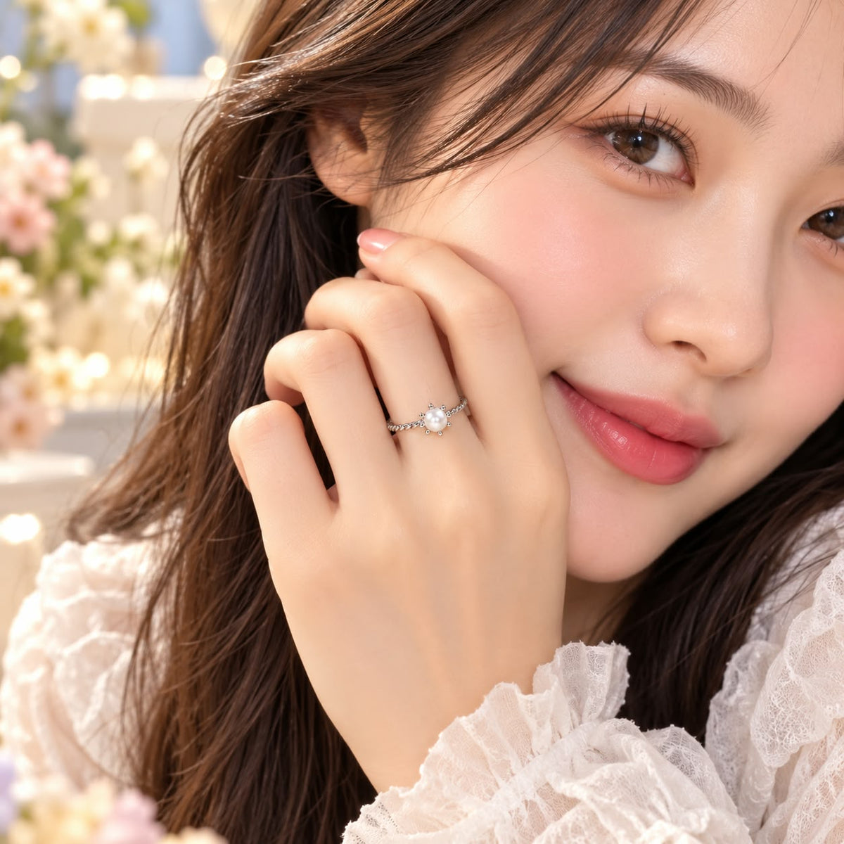 June Birthstone Pearl Ring