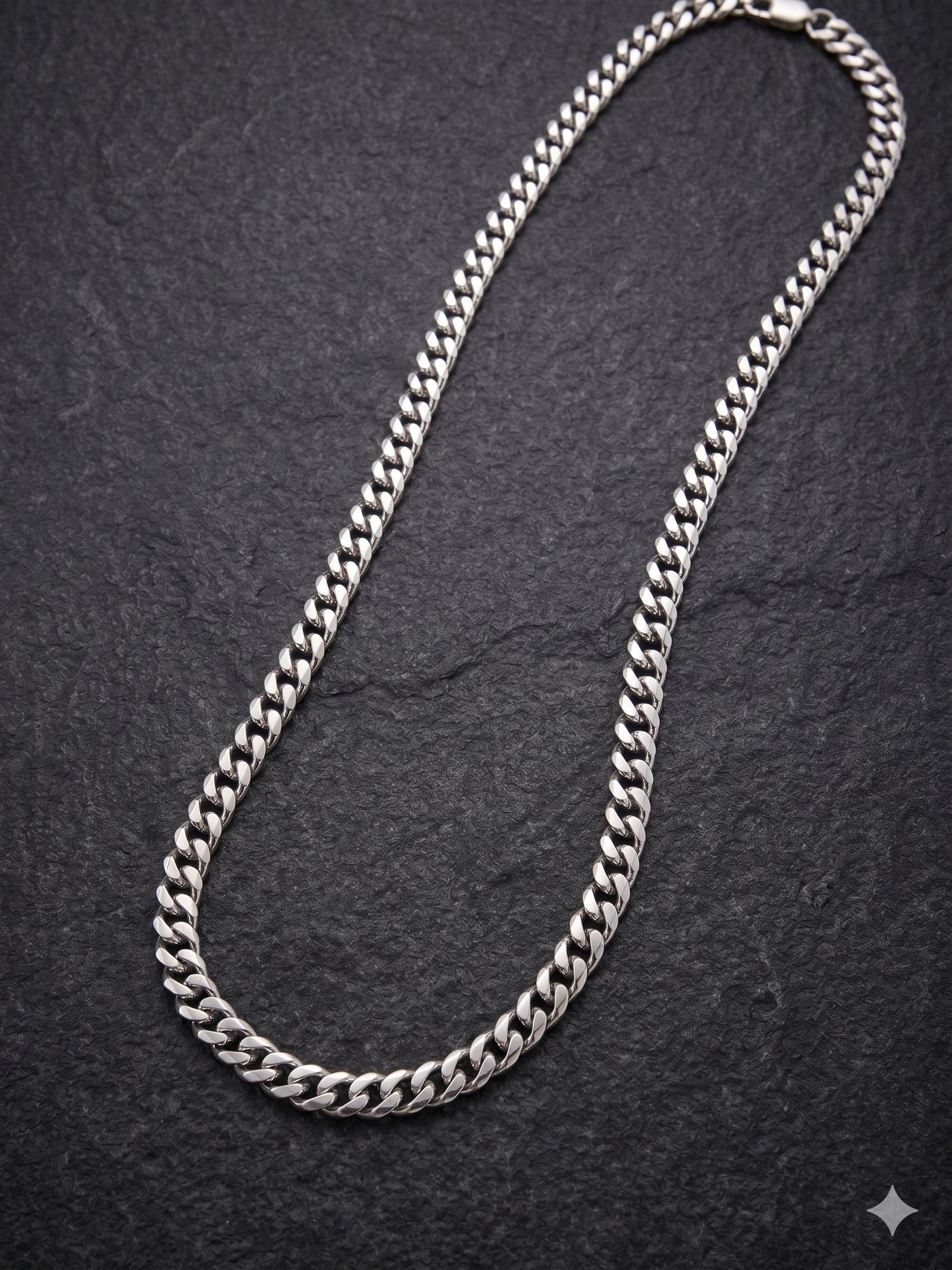 Classic Silver Cuban Chain