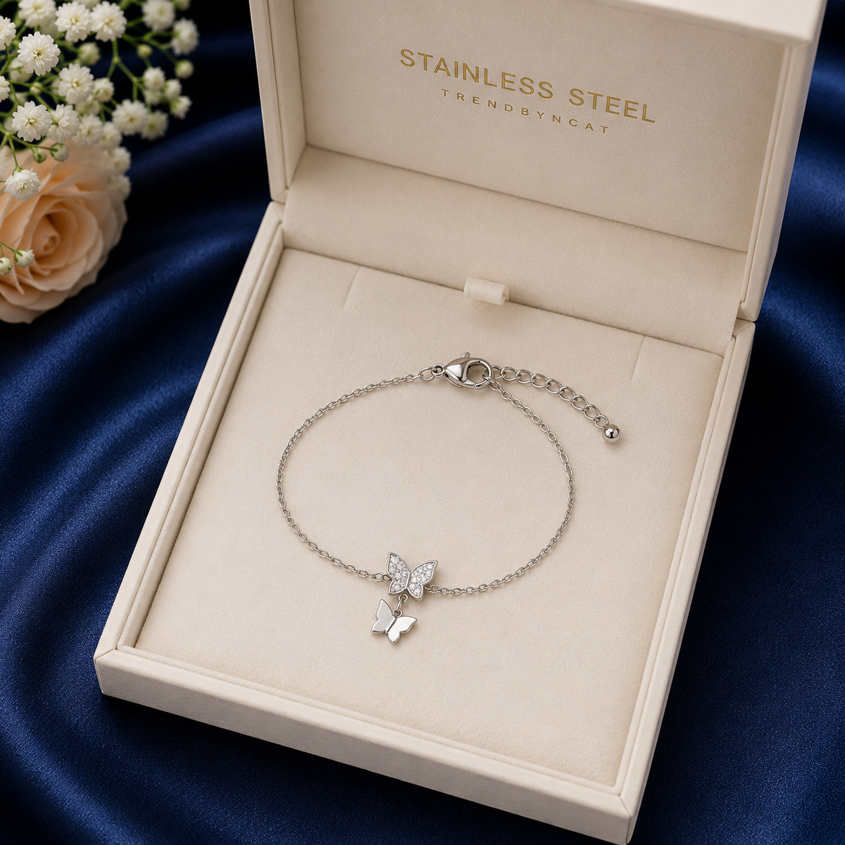 Silver Butterfly Bracelet