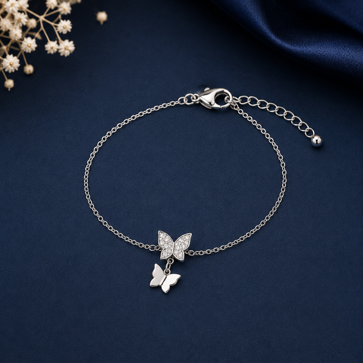 Silver Butterfly Bracelet