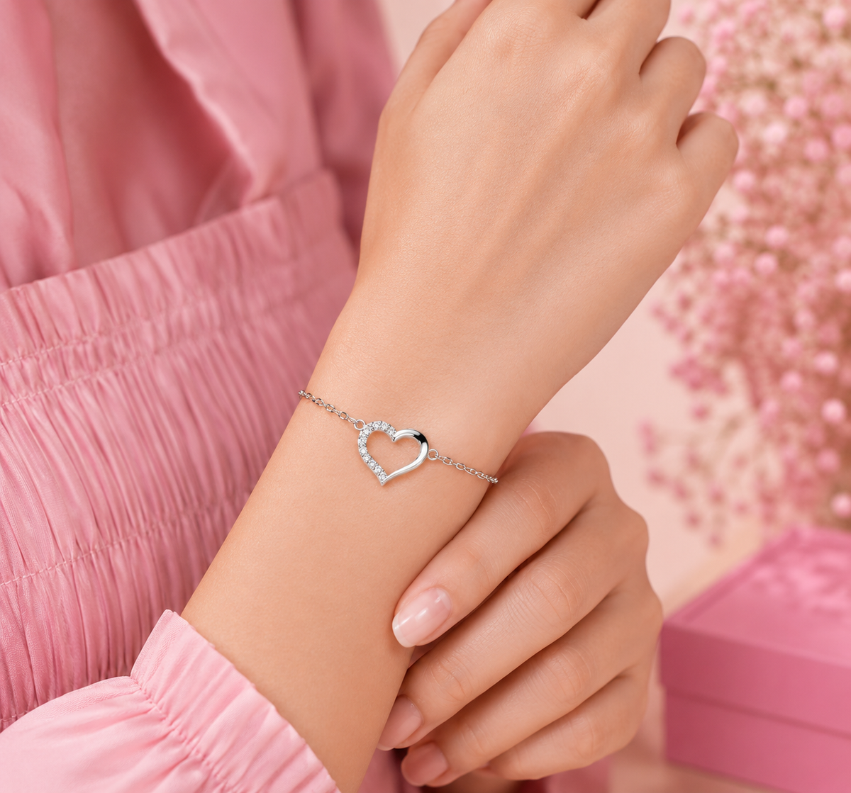 Heart Charm Bracelet