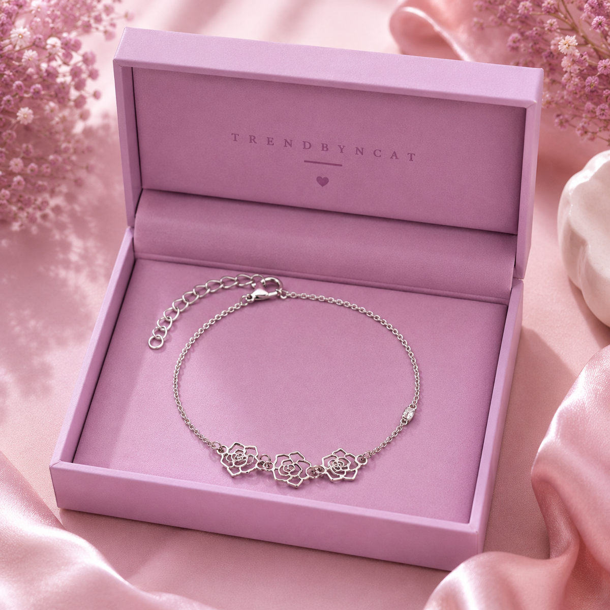Rose Flower Bracelet