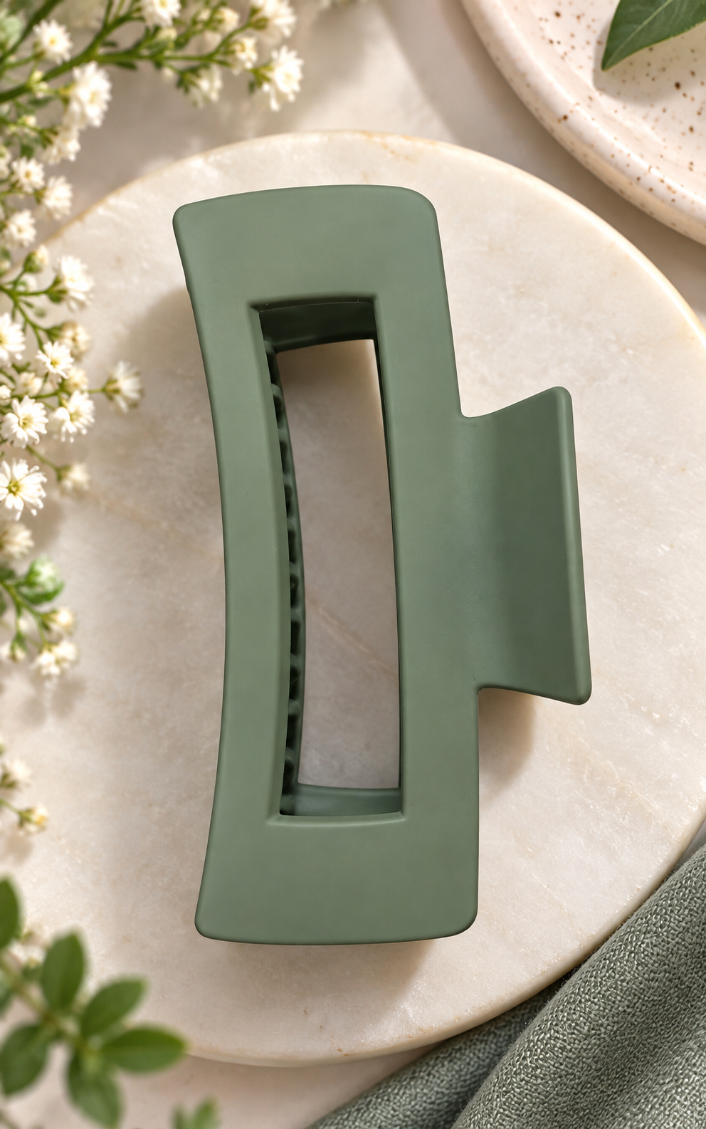 Pastel Green Hair Claw Clip
