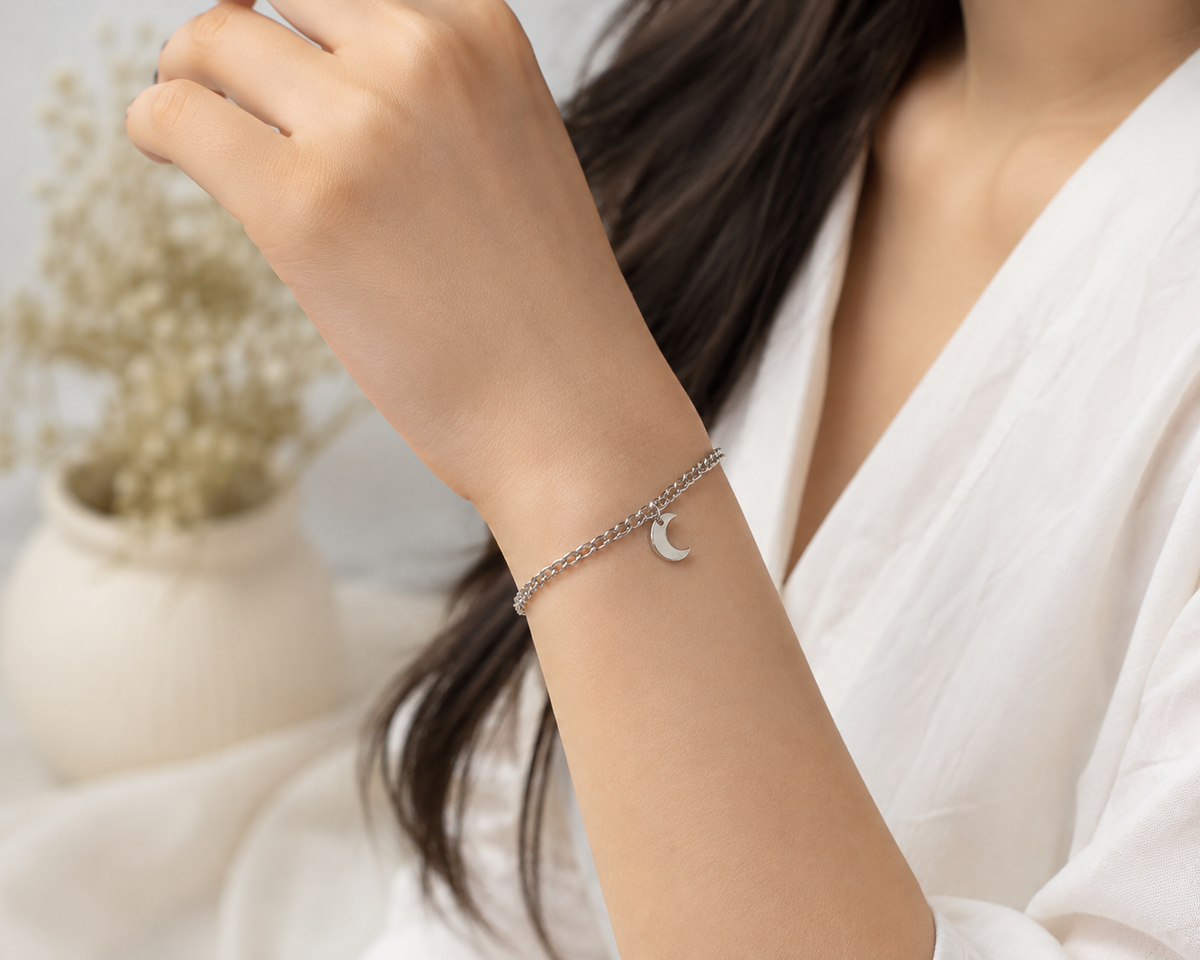 Moon Charm Bracelet