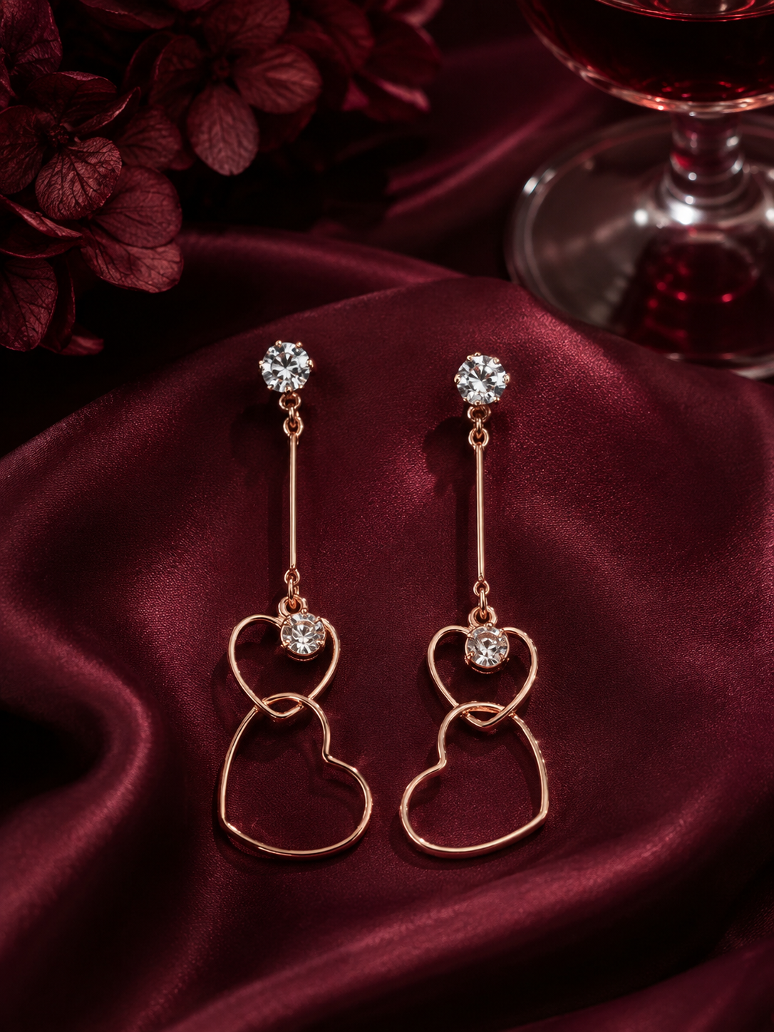 Heart Drop Earrings