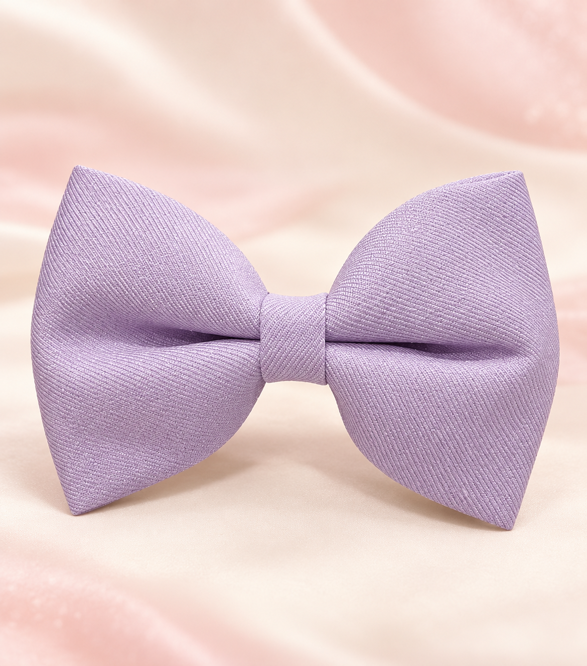 Lavender Textured Bow Hair Pin