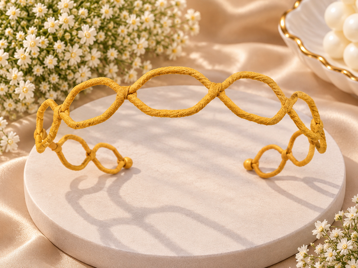 Yellow Knotted Headband