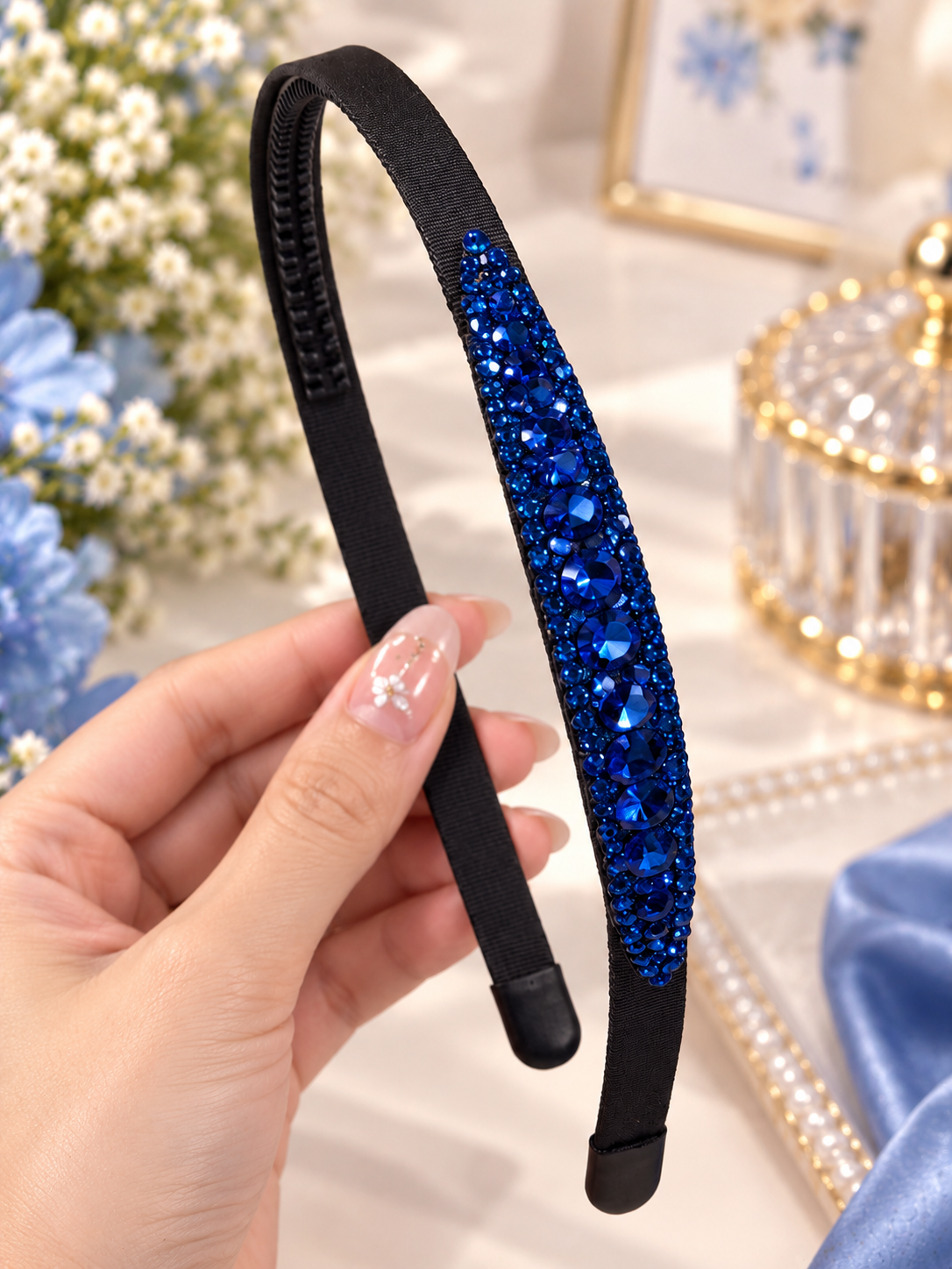 Blue Stone Headband