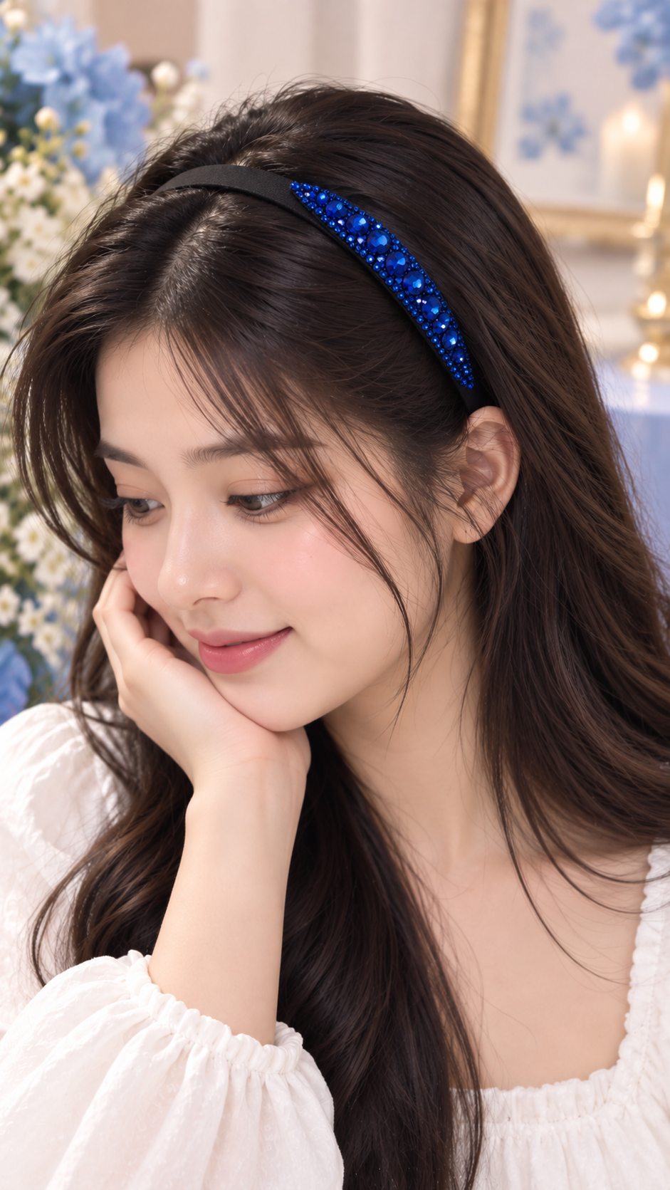 Blue Stone Headband