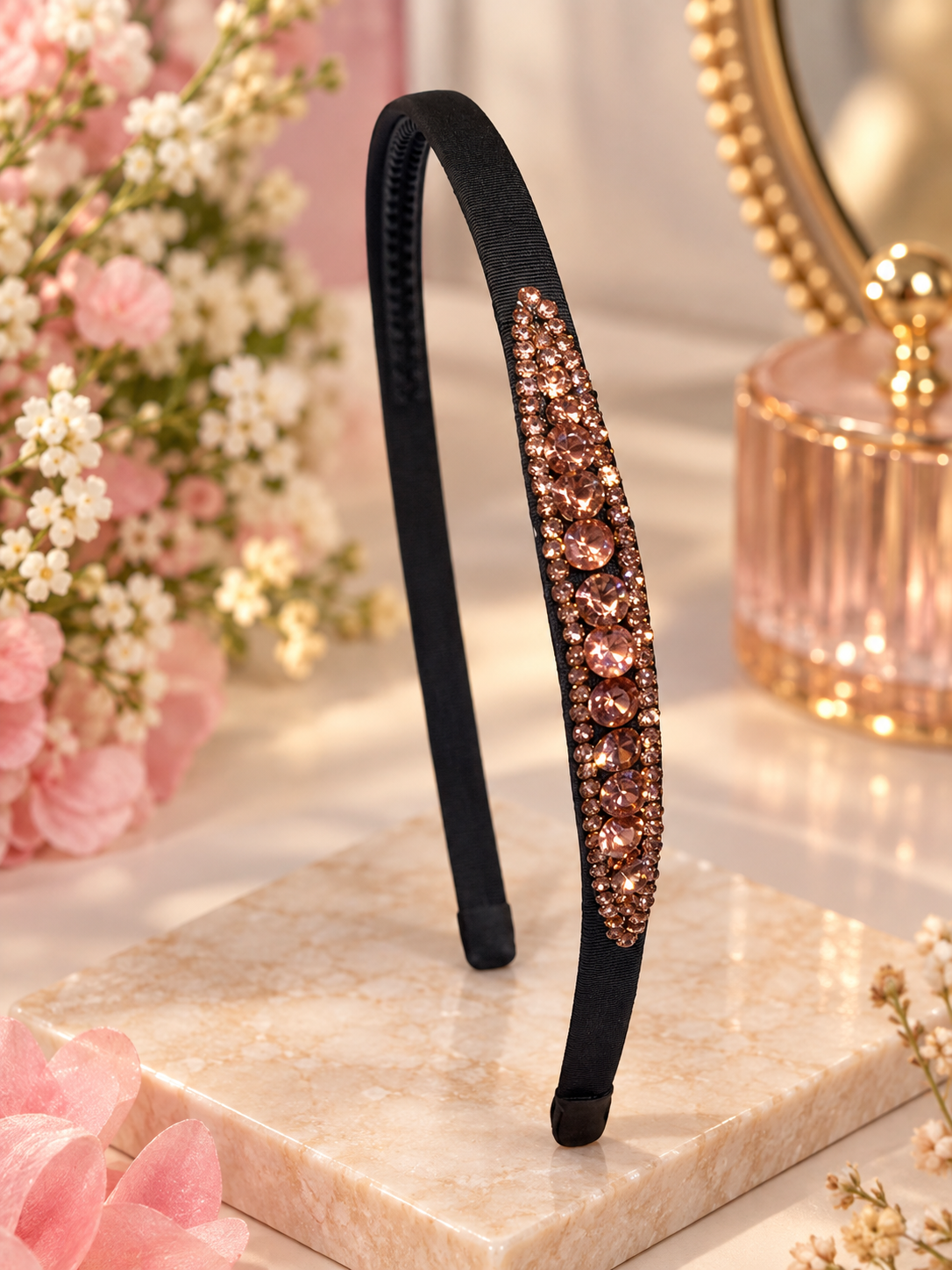 Rose Gold Stone Headband