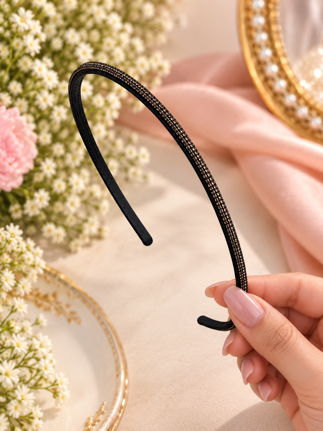 Black Stone Headband
