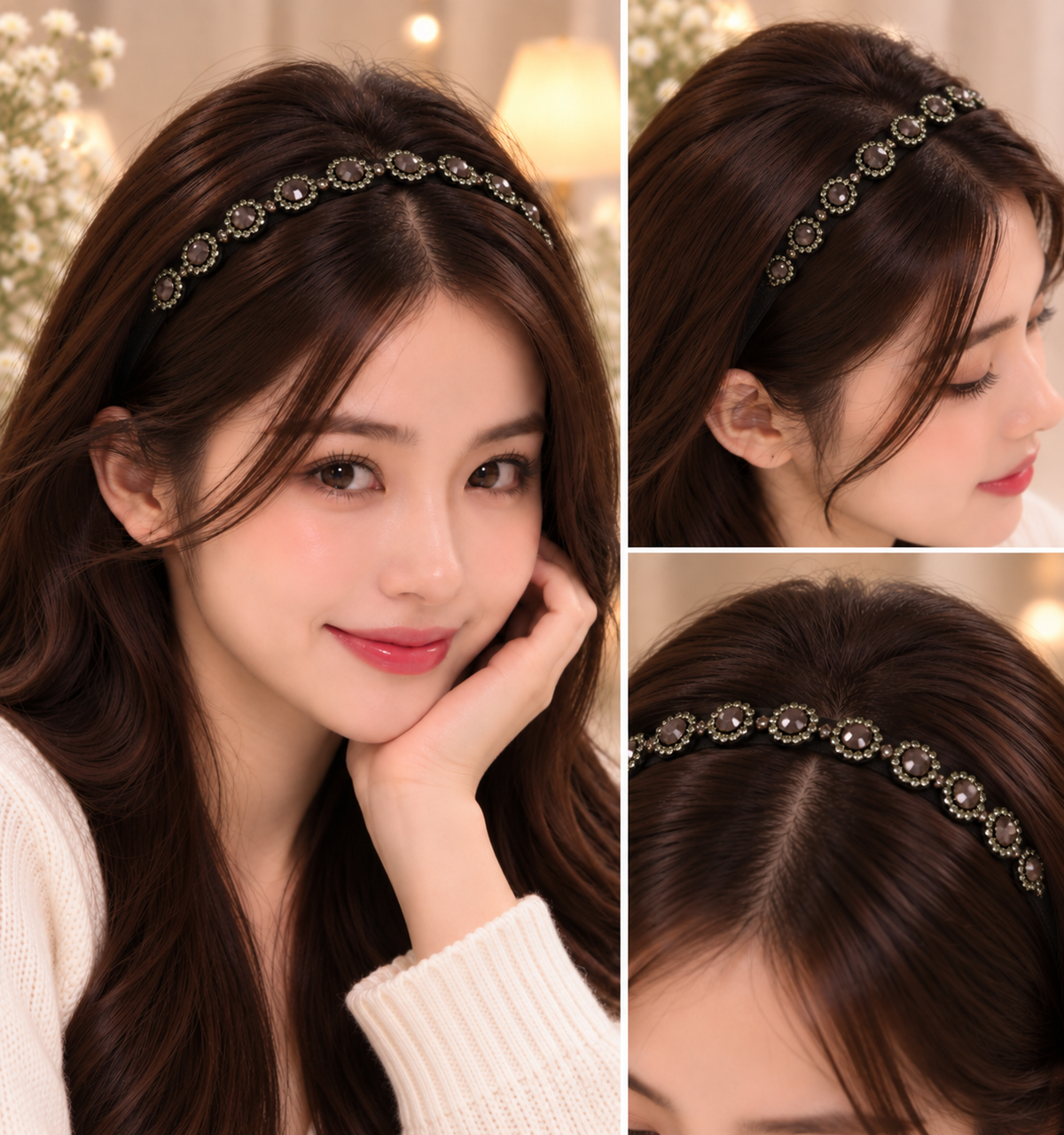 Black Stone Headband