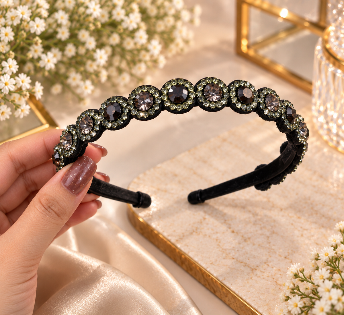 Black Stone Headband