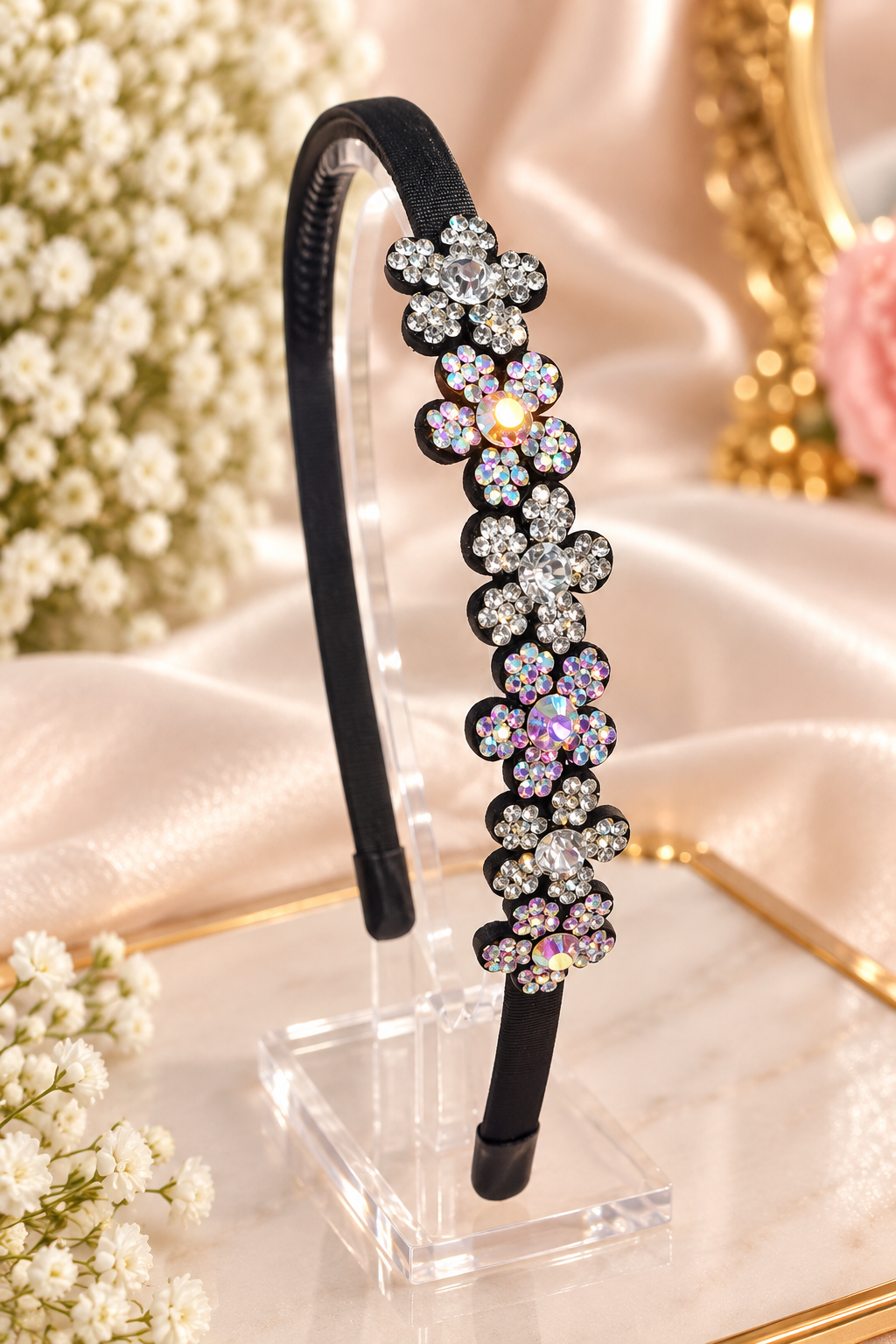 Floral Stone Headband