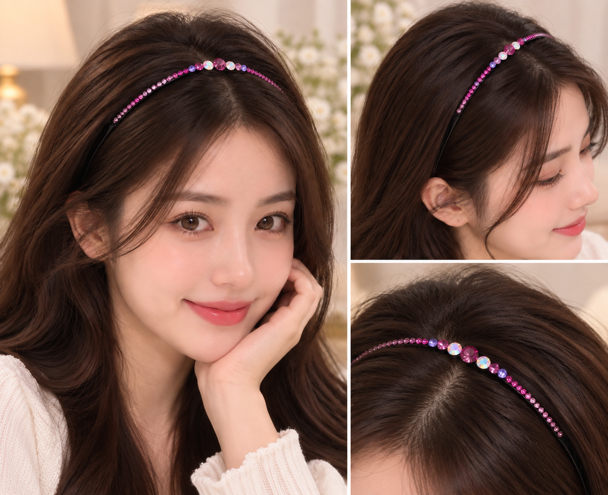 Pink Stone Headband