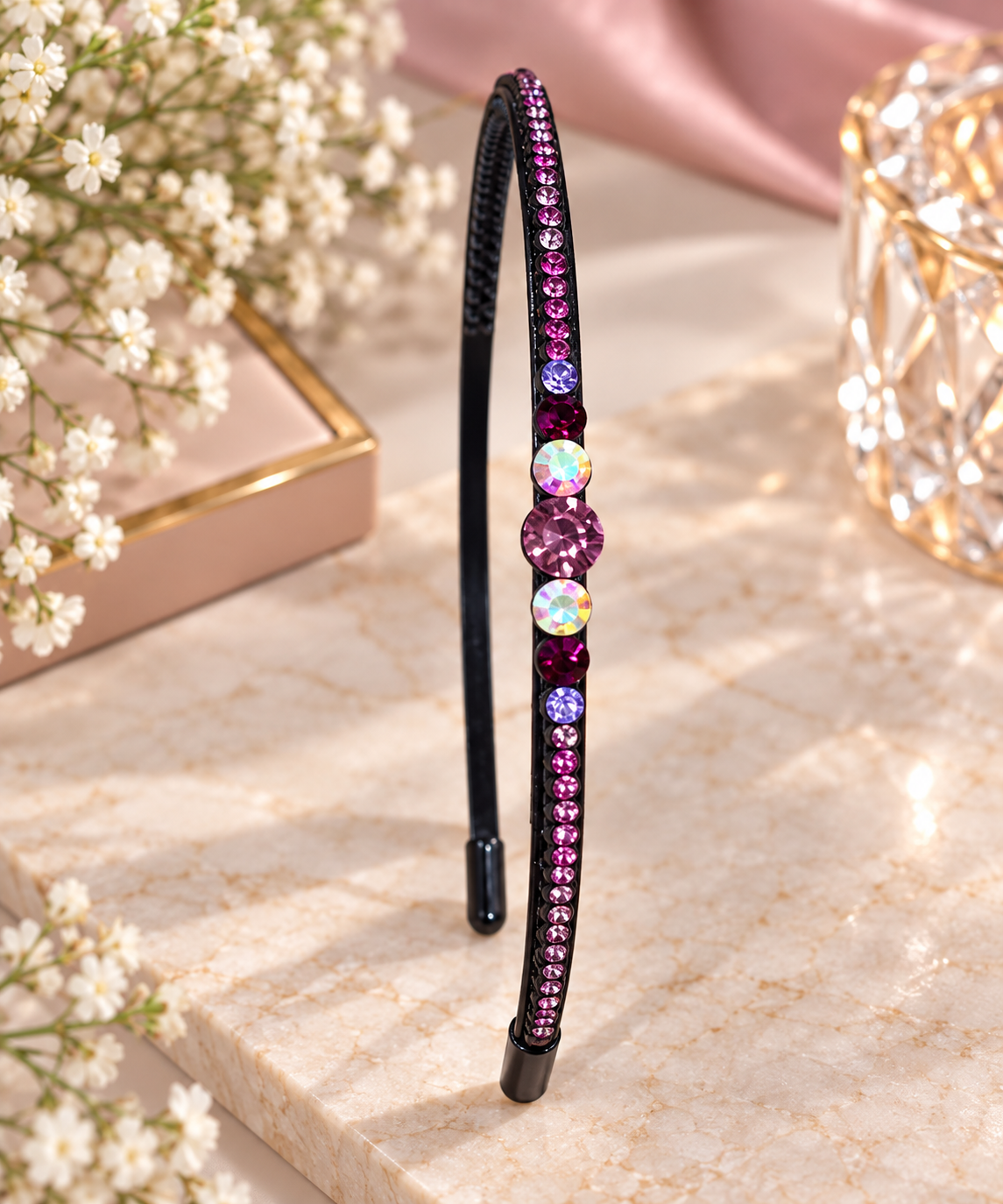 Pink Stone Headband